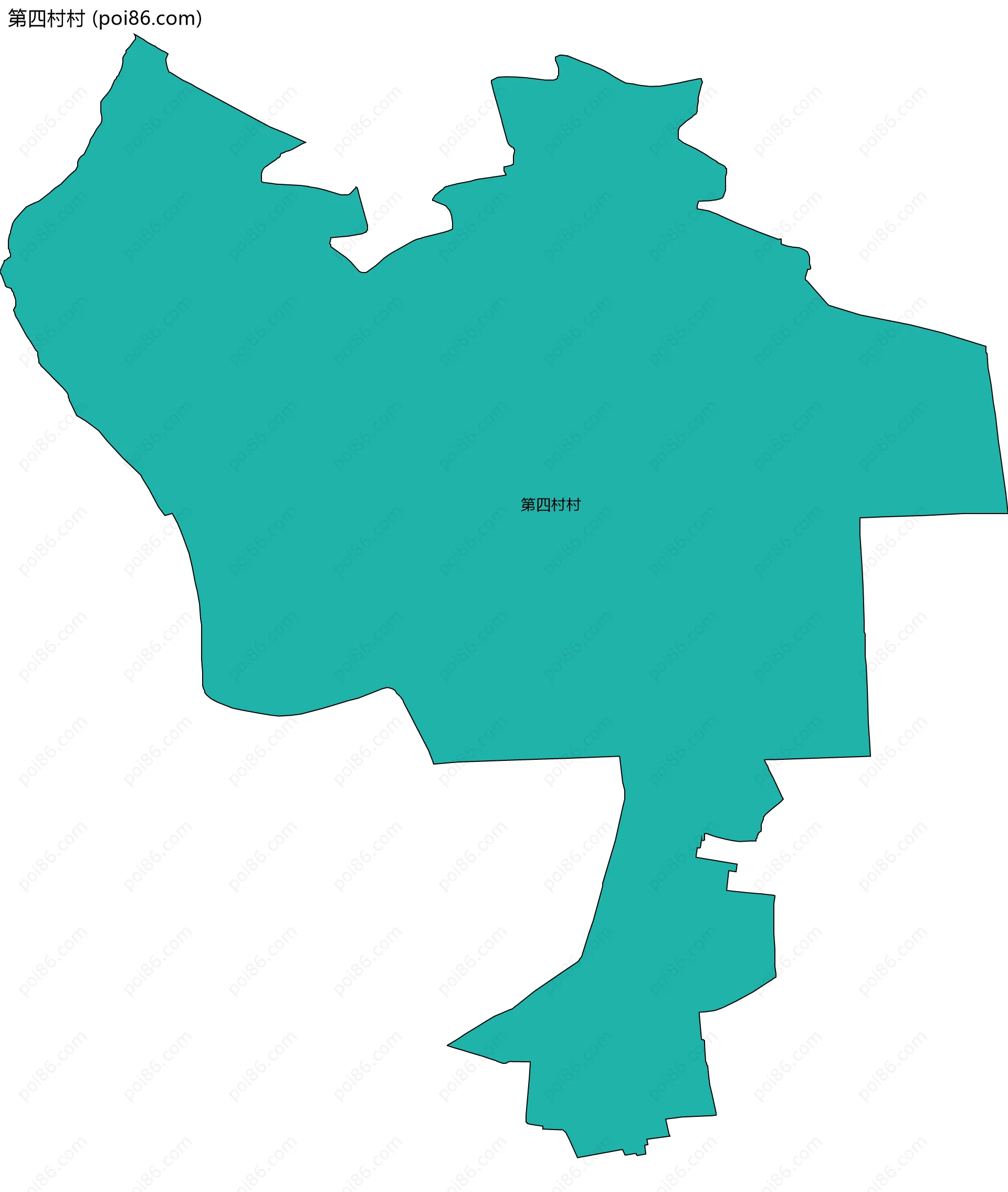 第四村村边界地图