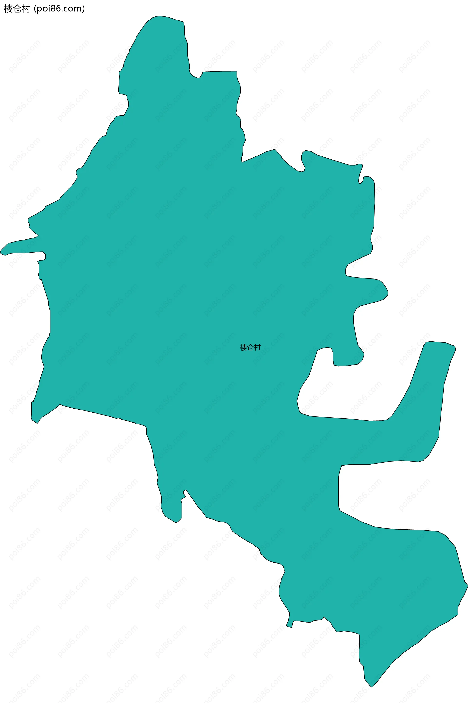 楼仓村边界地图