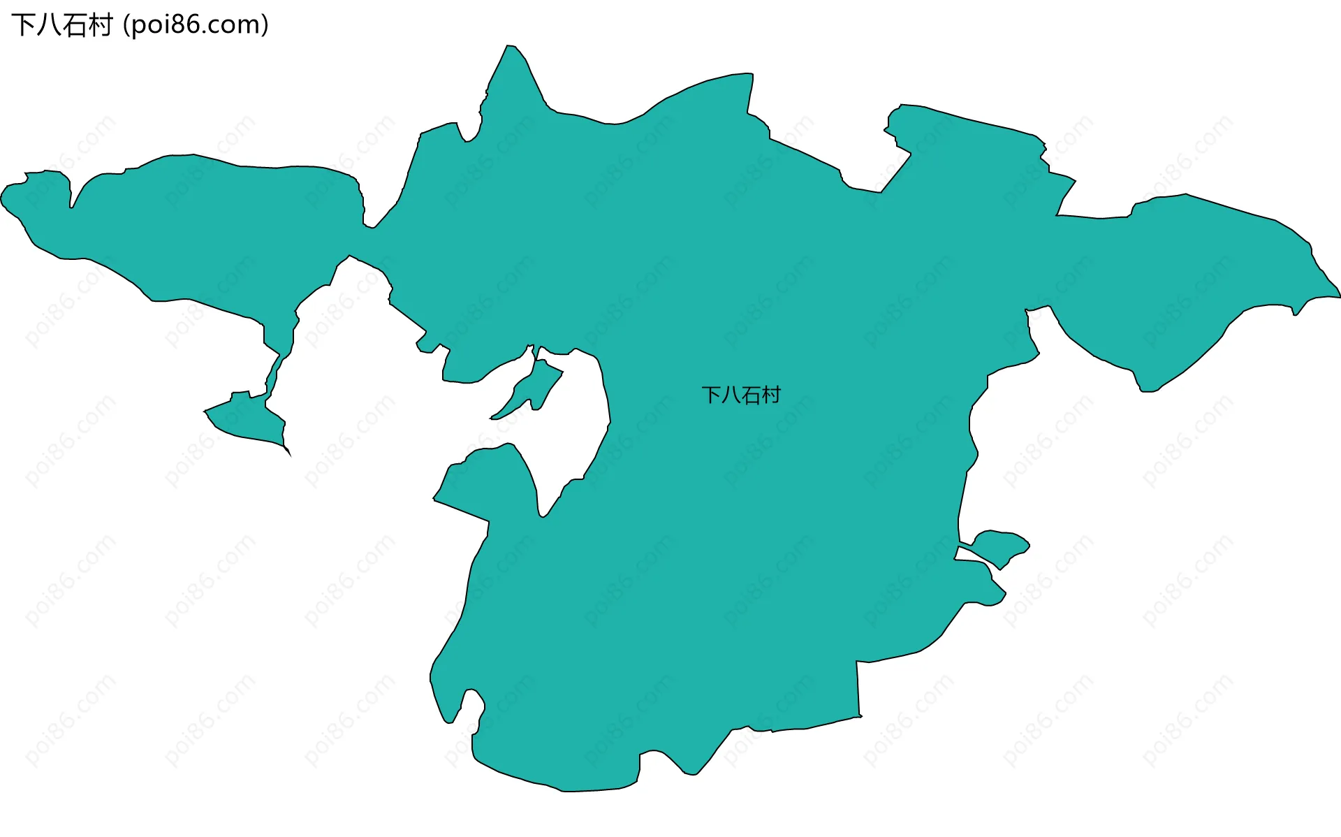 下八石村边界地图