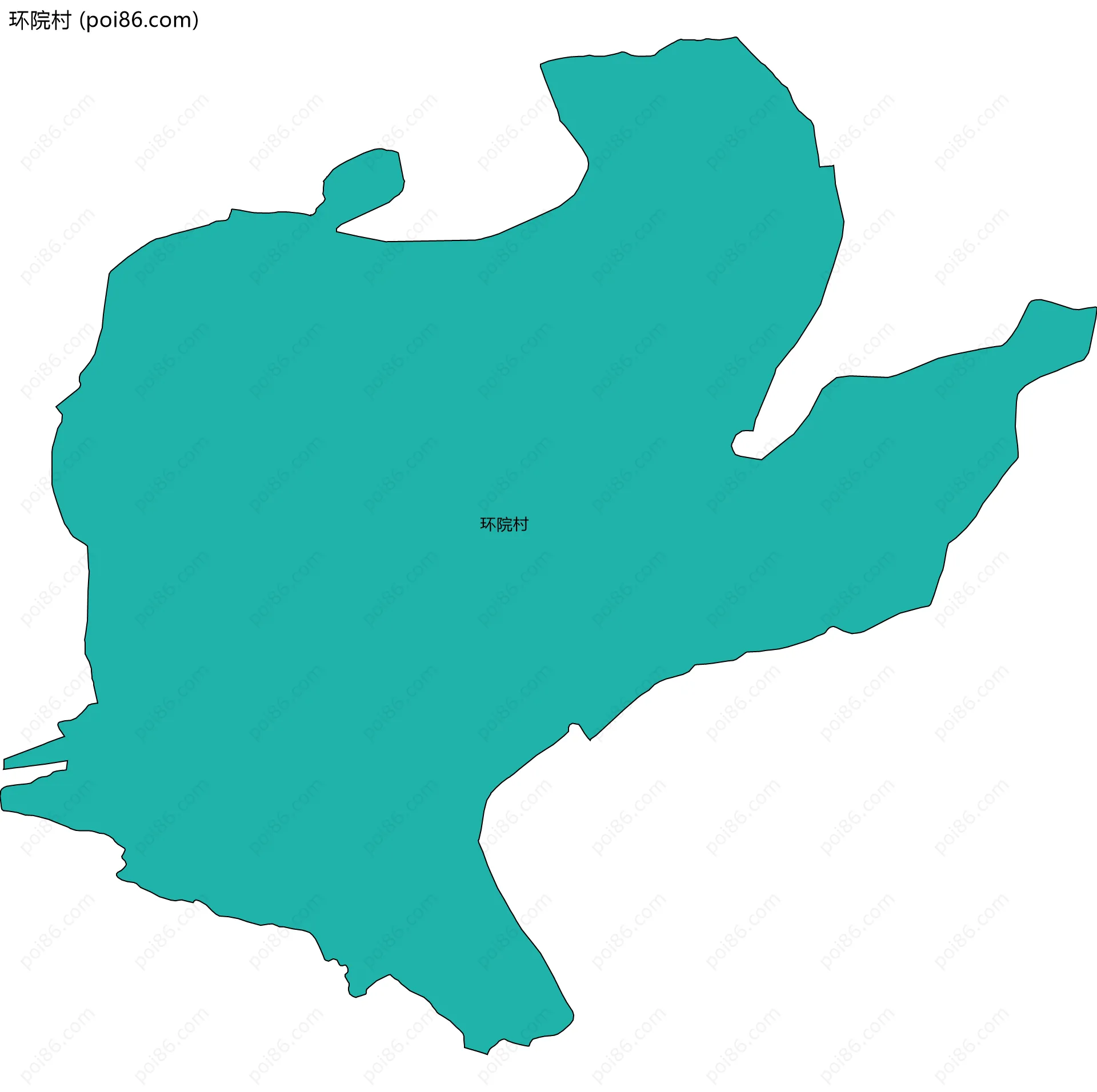 环院村边界地图