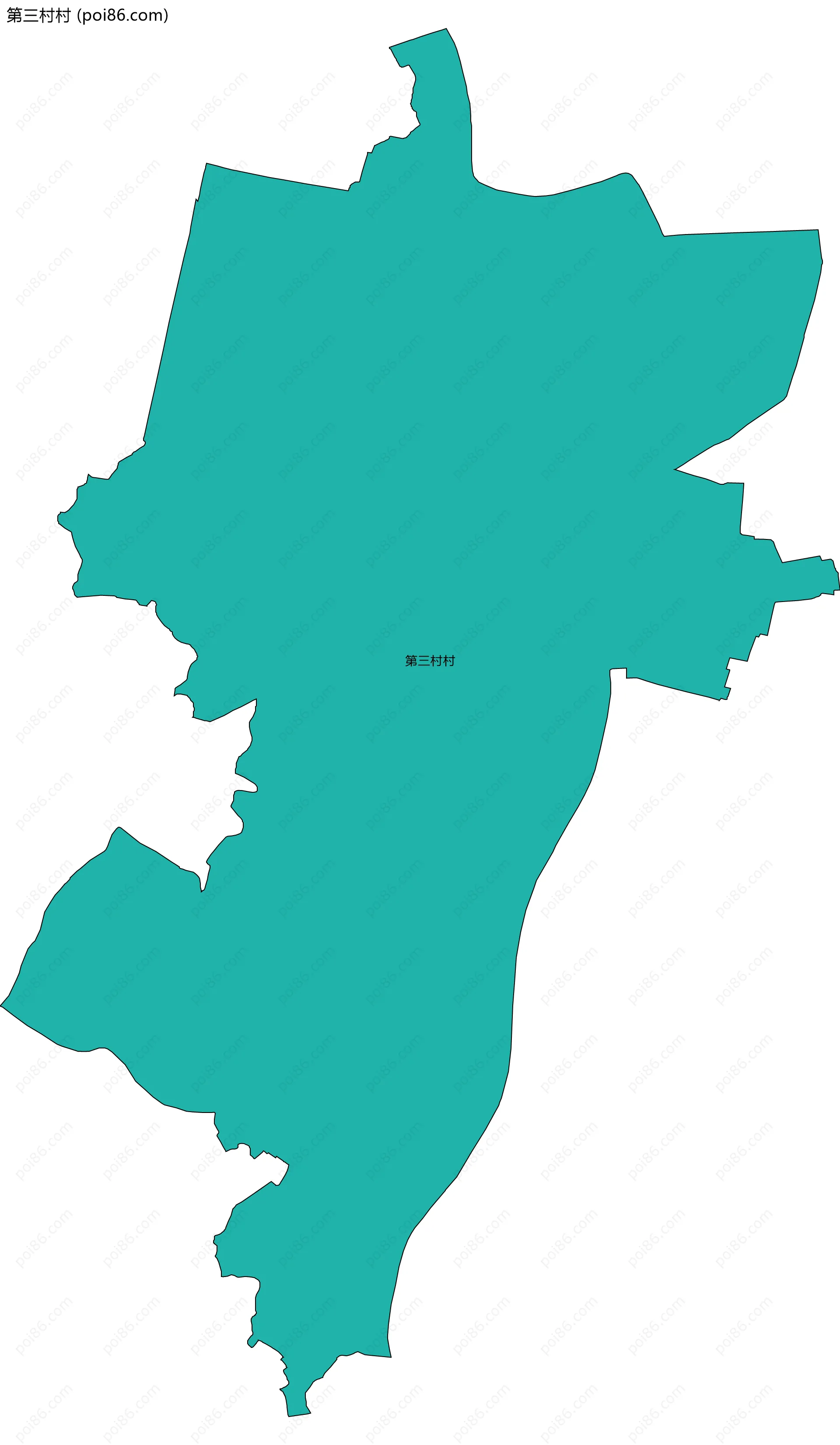 第三村村边界地图