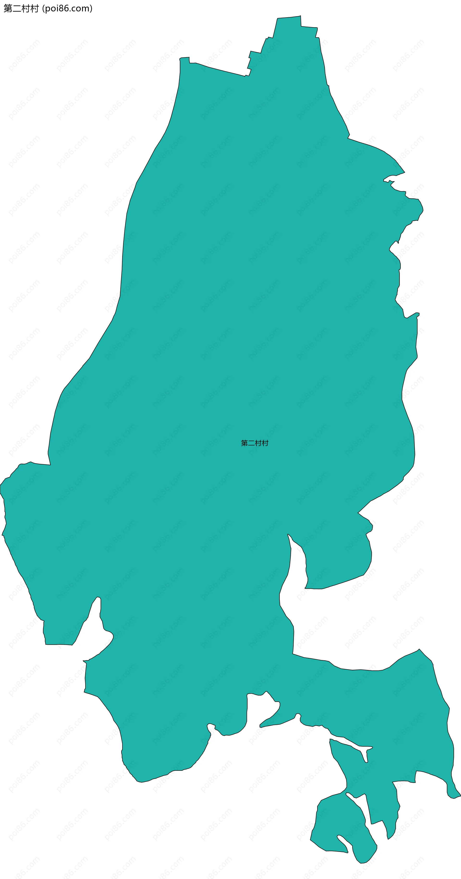 第二村村边界地图