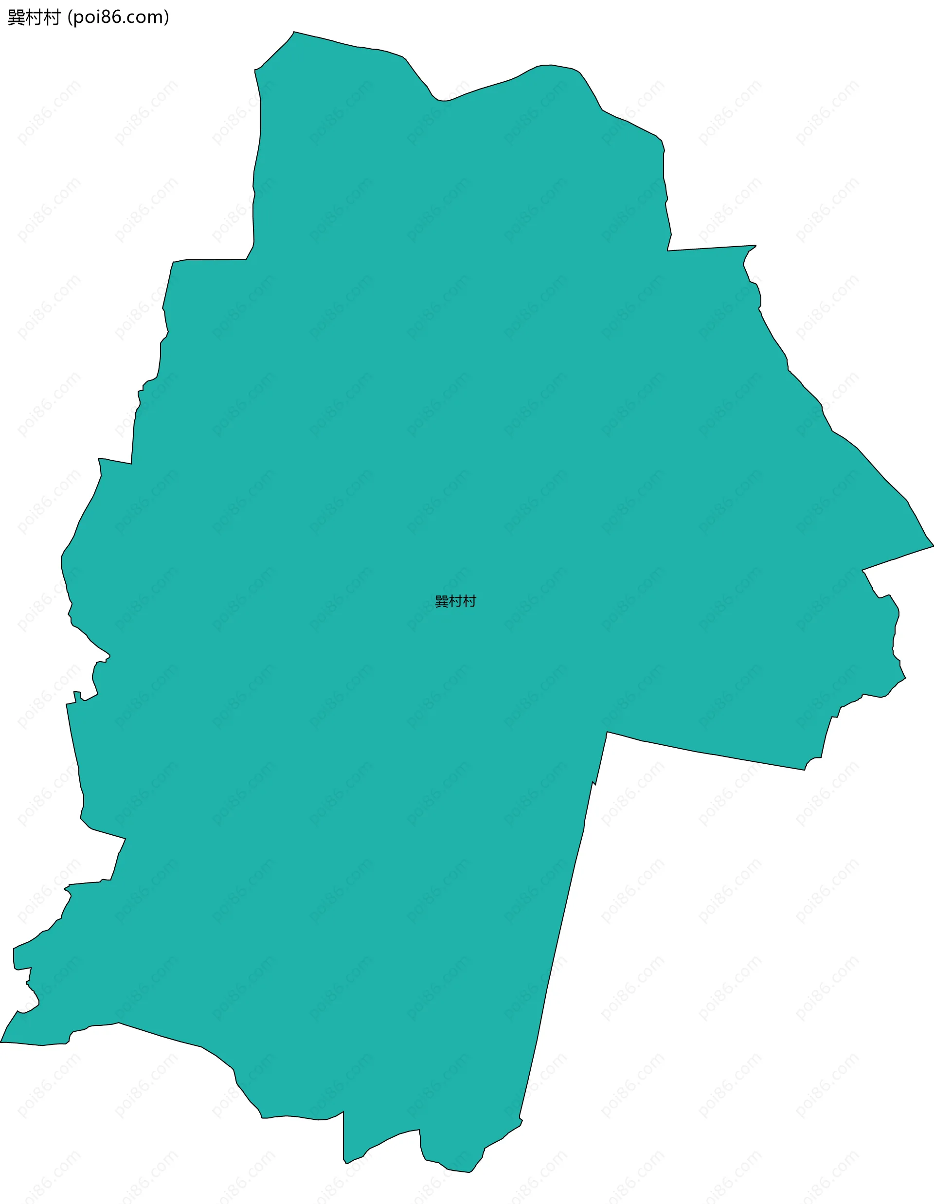 巽村村边界地图