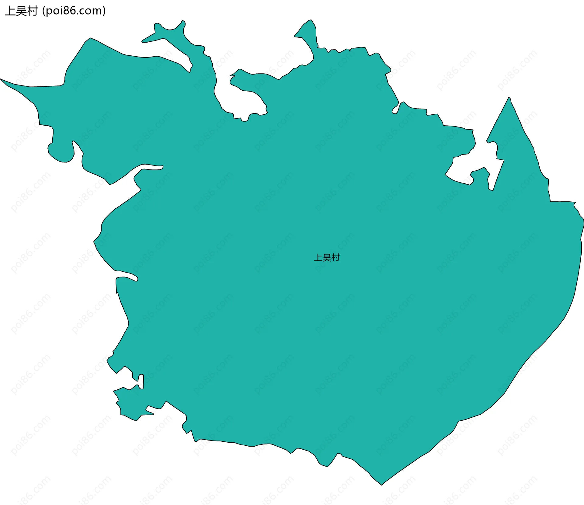 上吴村边界地图