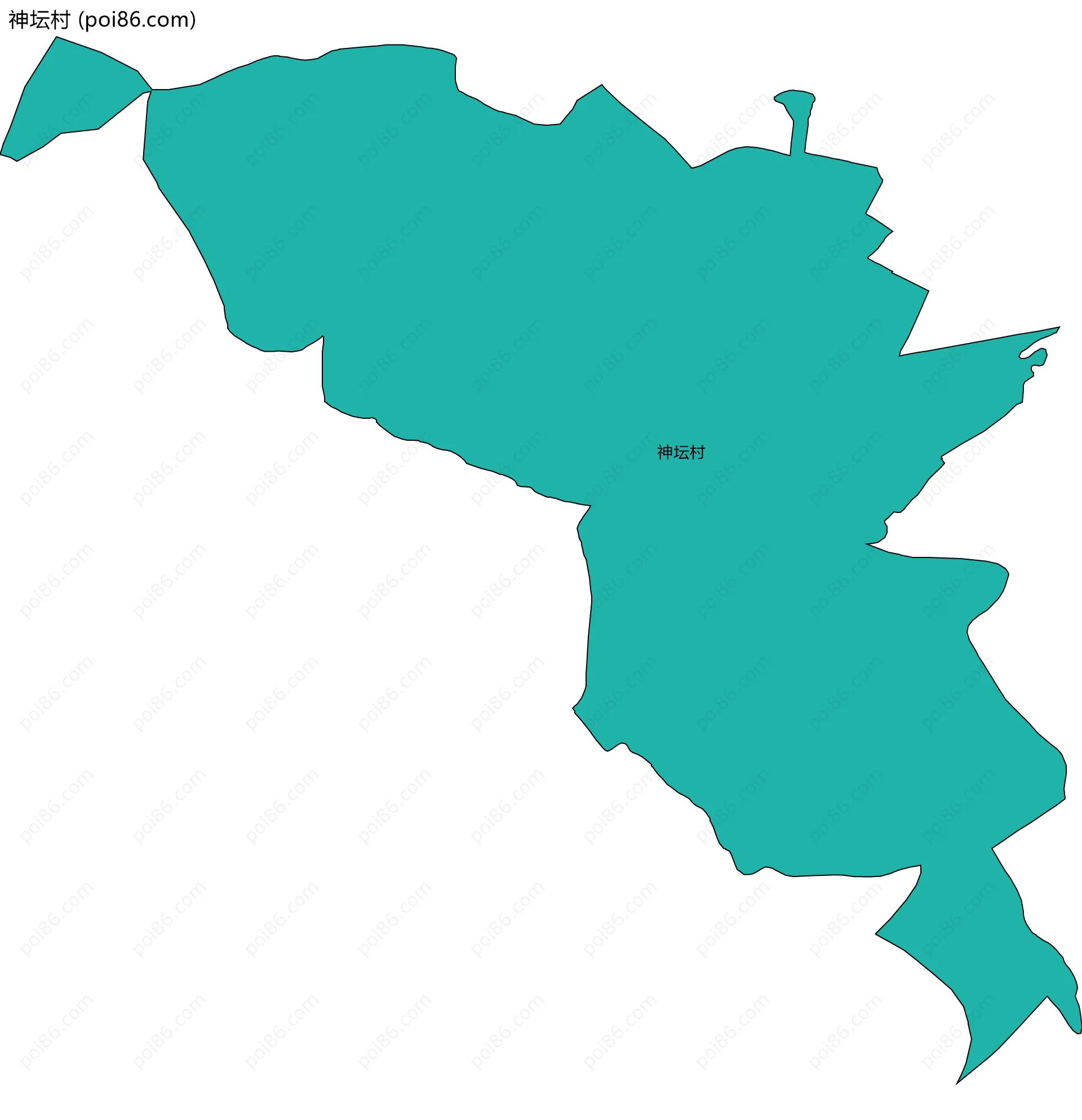 神坛村边界地图