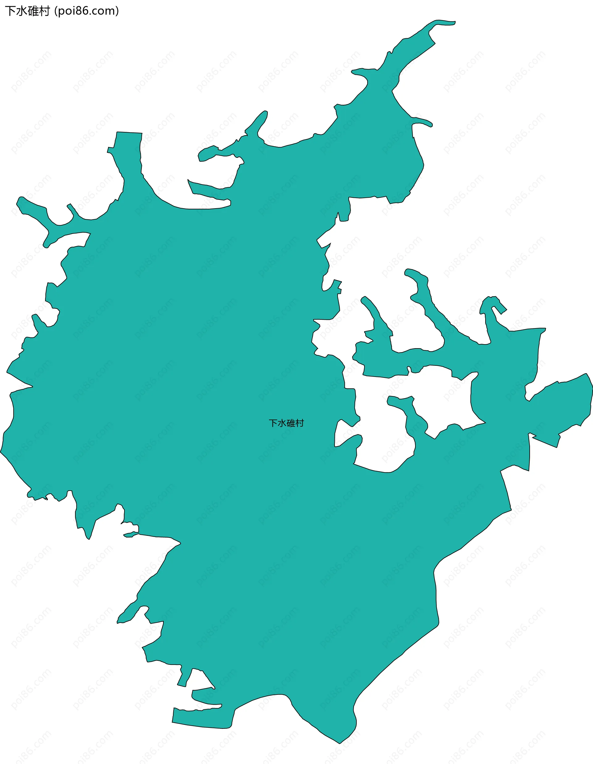 下水碓村边界地图