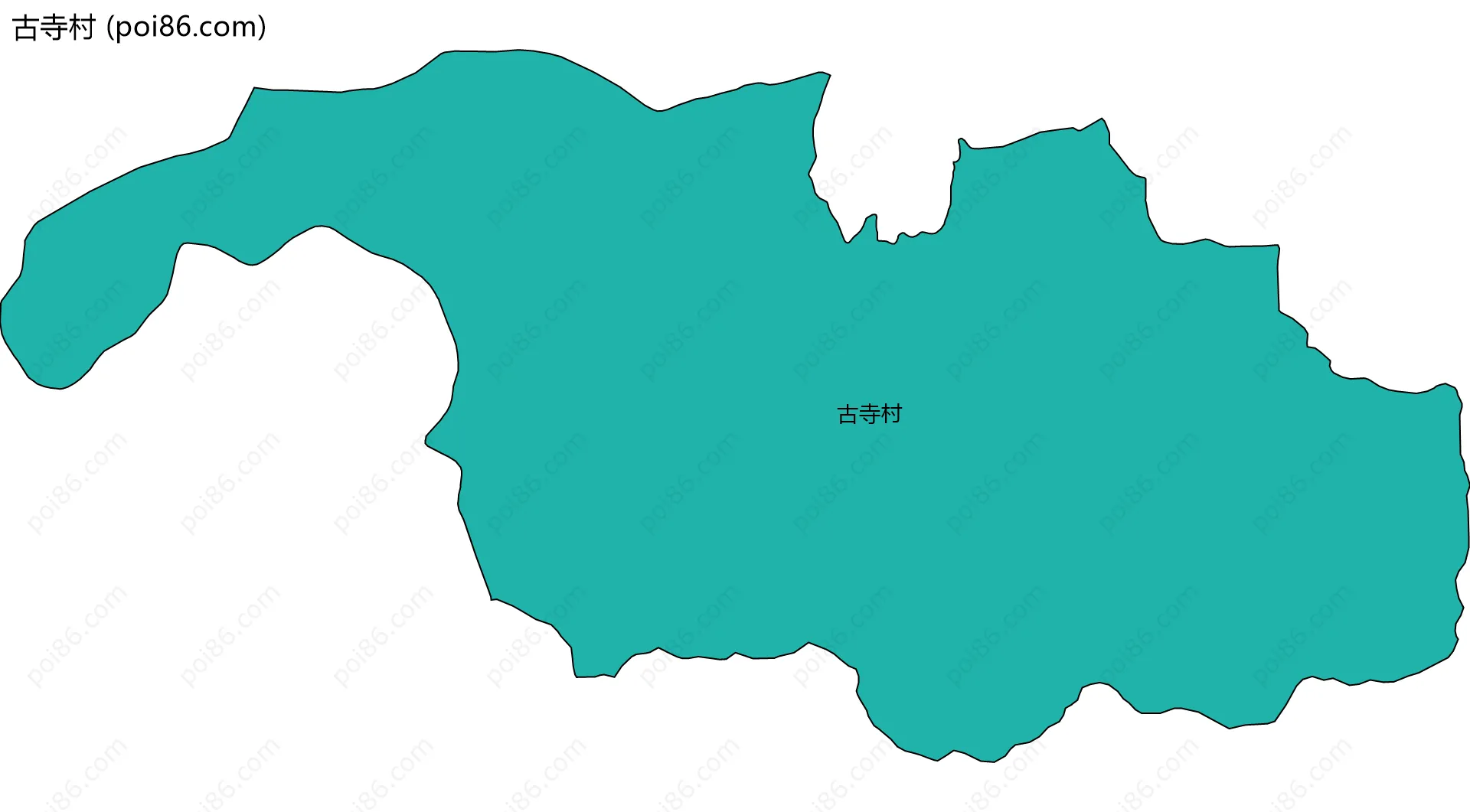 古寺村边界地图