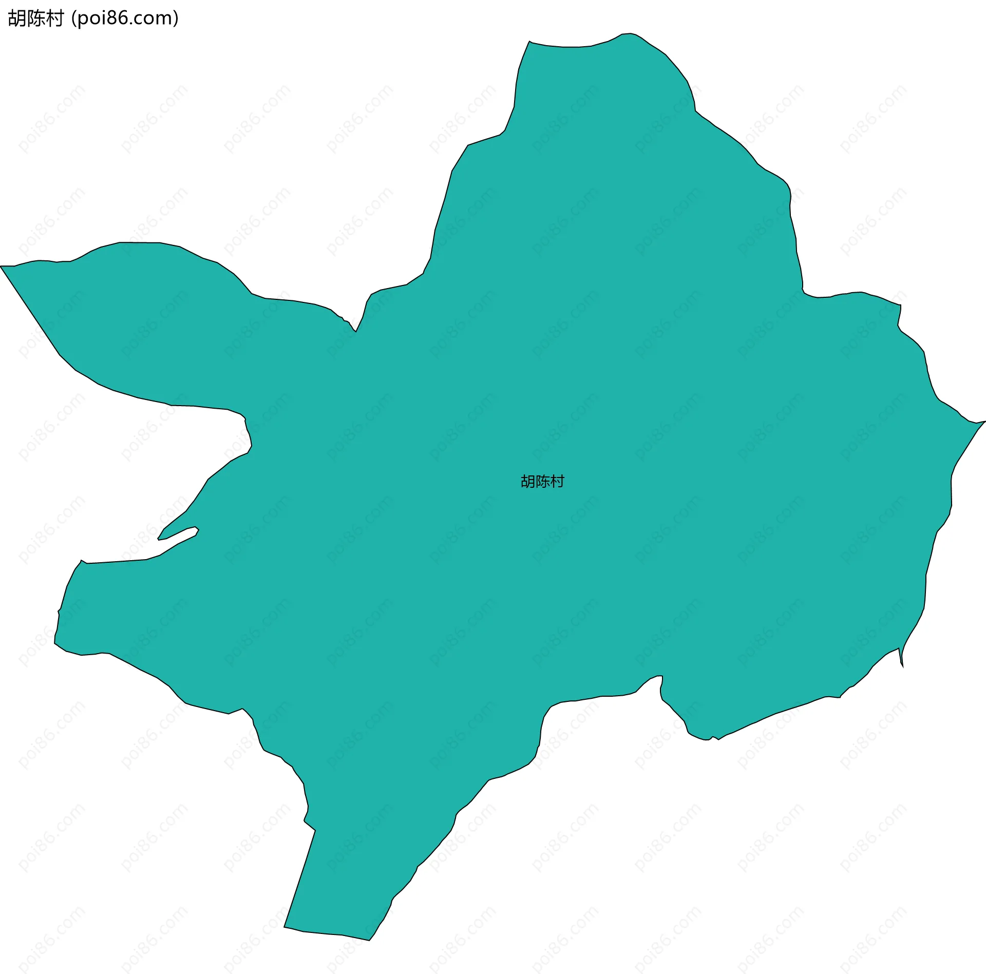 胡陈村边界地图