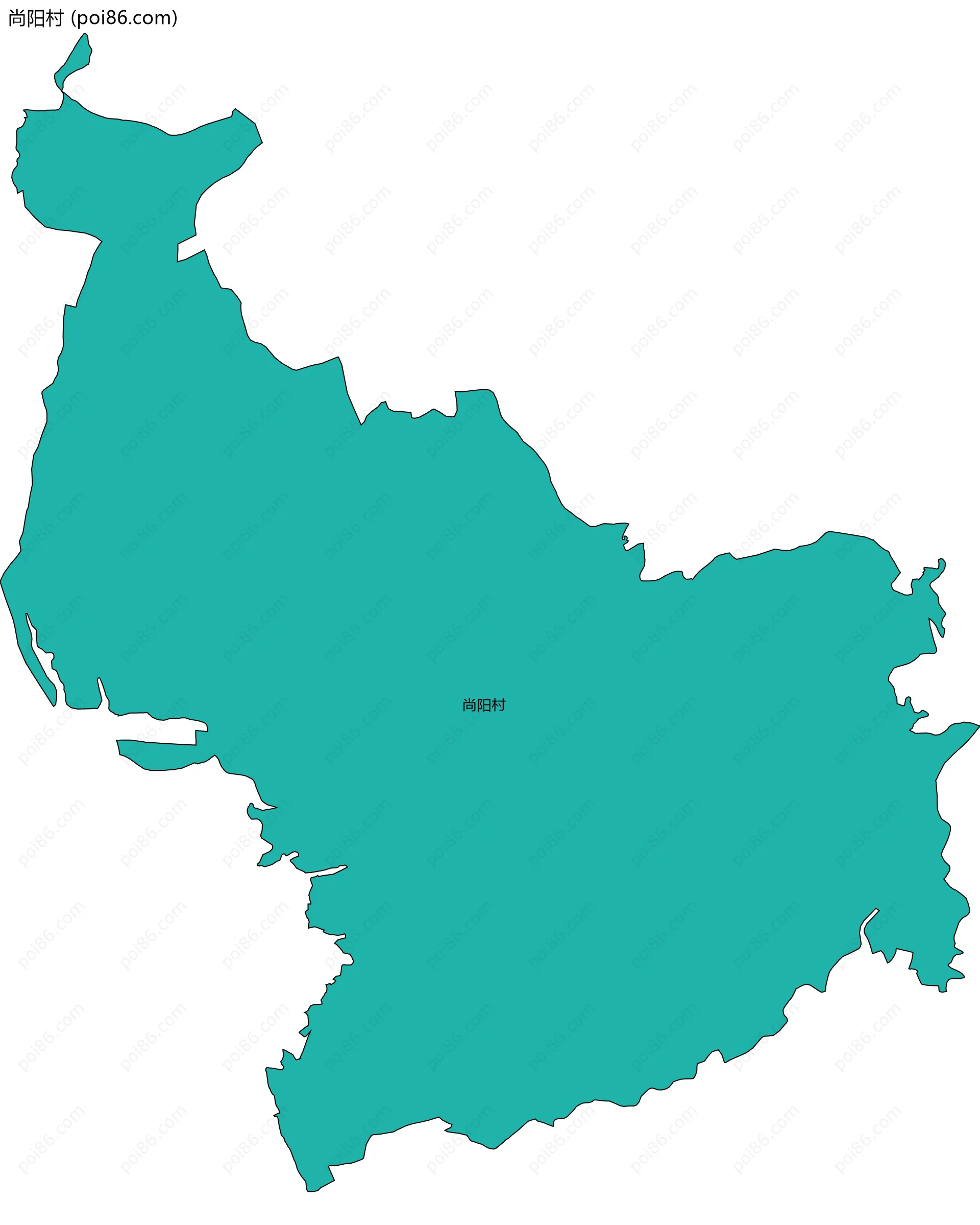 尚阳村边界地图