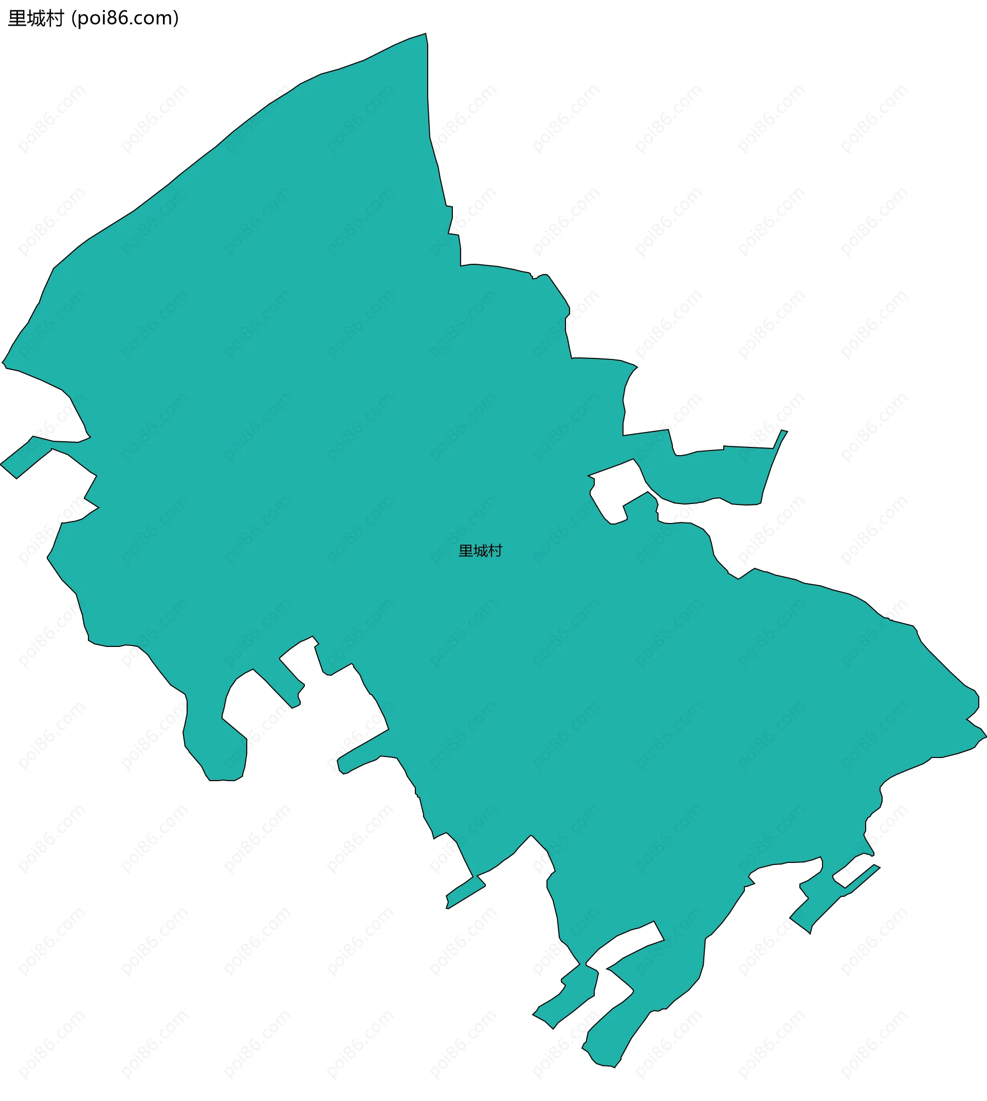 里城村边界地图