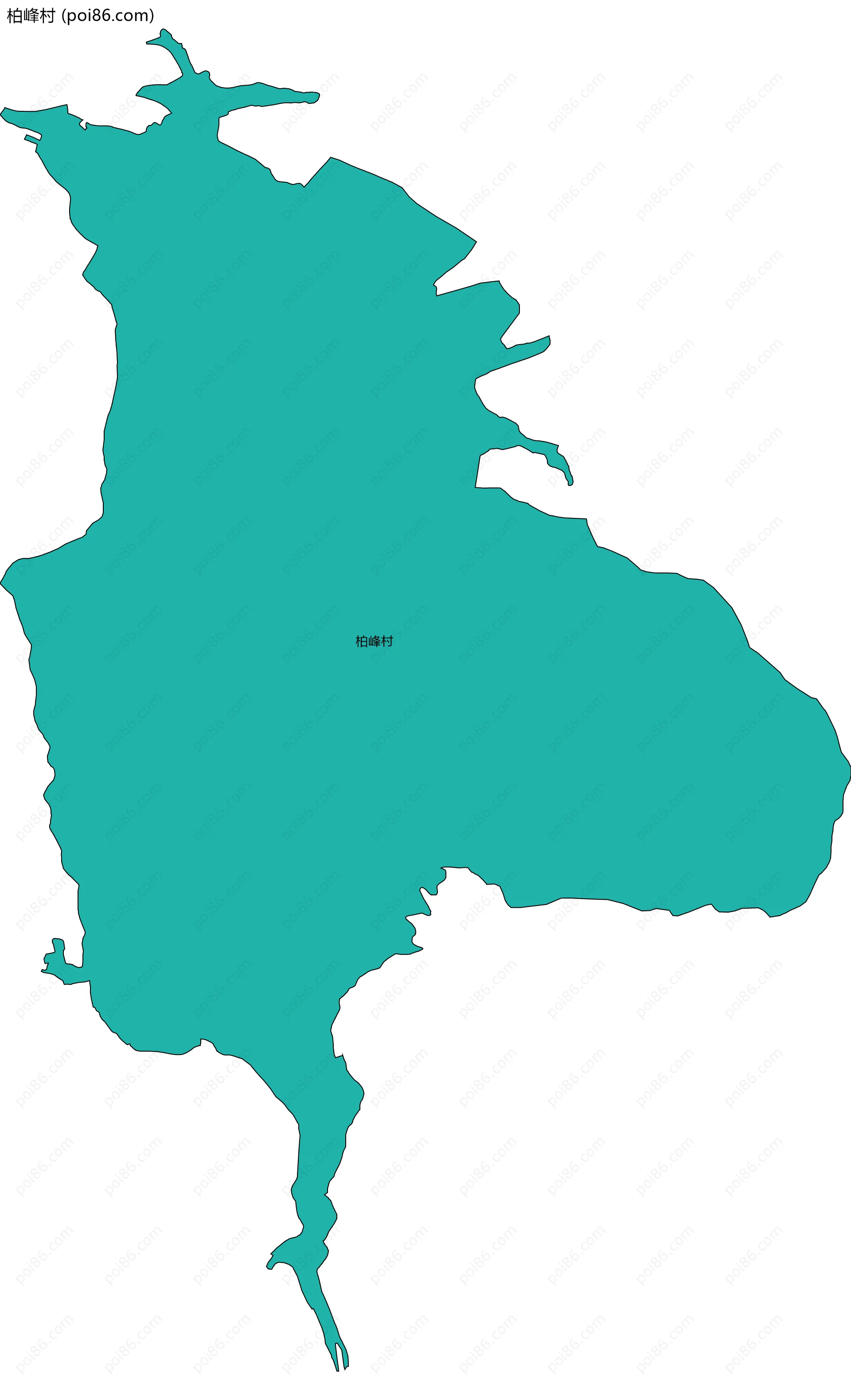 柏峰村边界地图