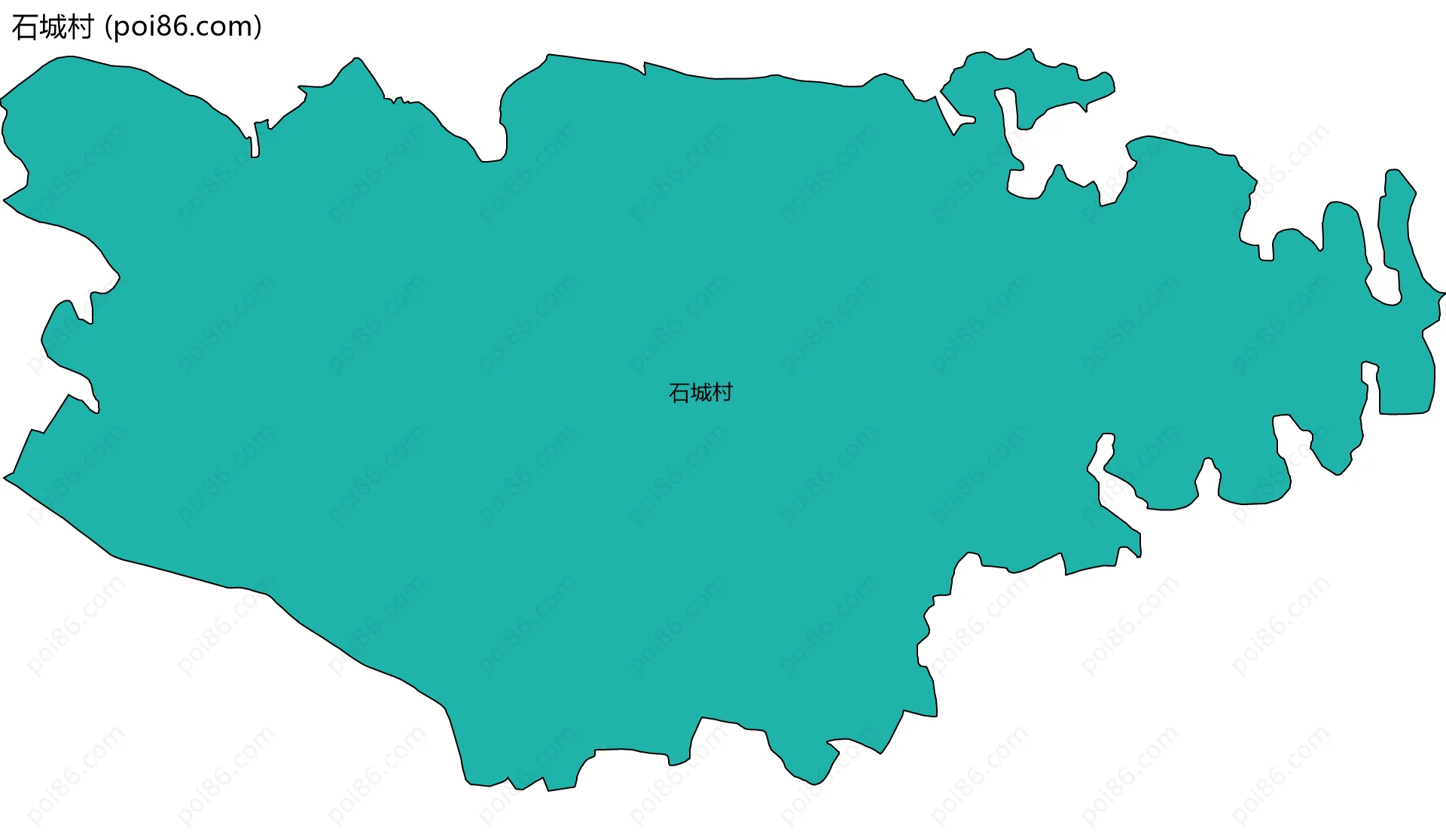 石城村边界地图