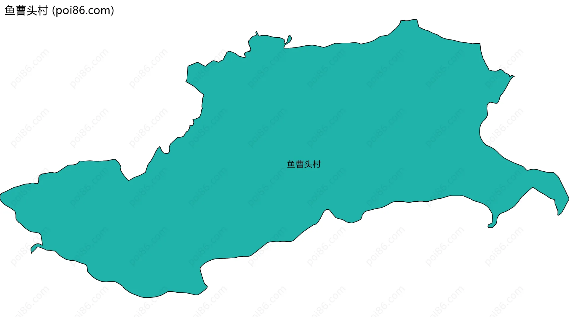 鱼曹头村边界地图