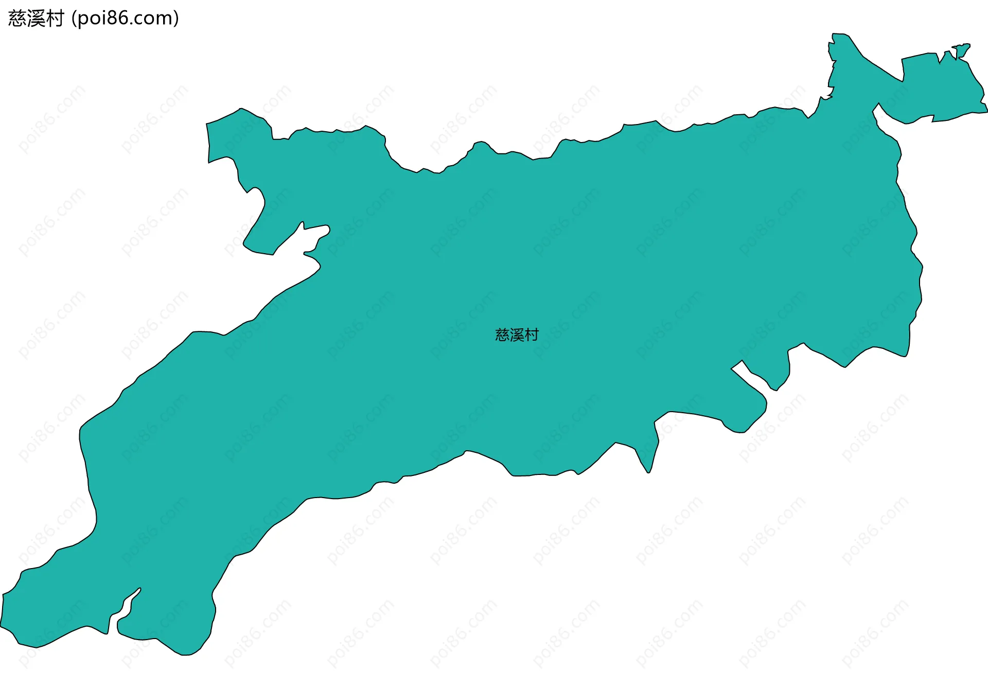 慈溪村边界地图