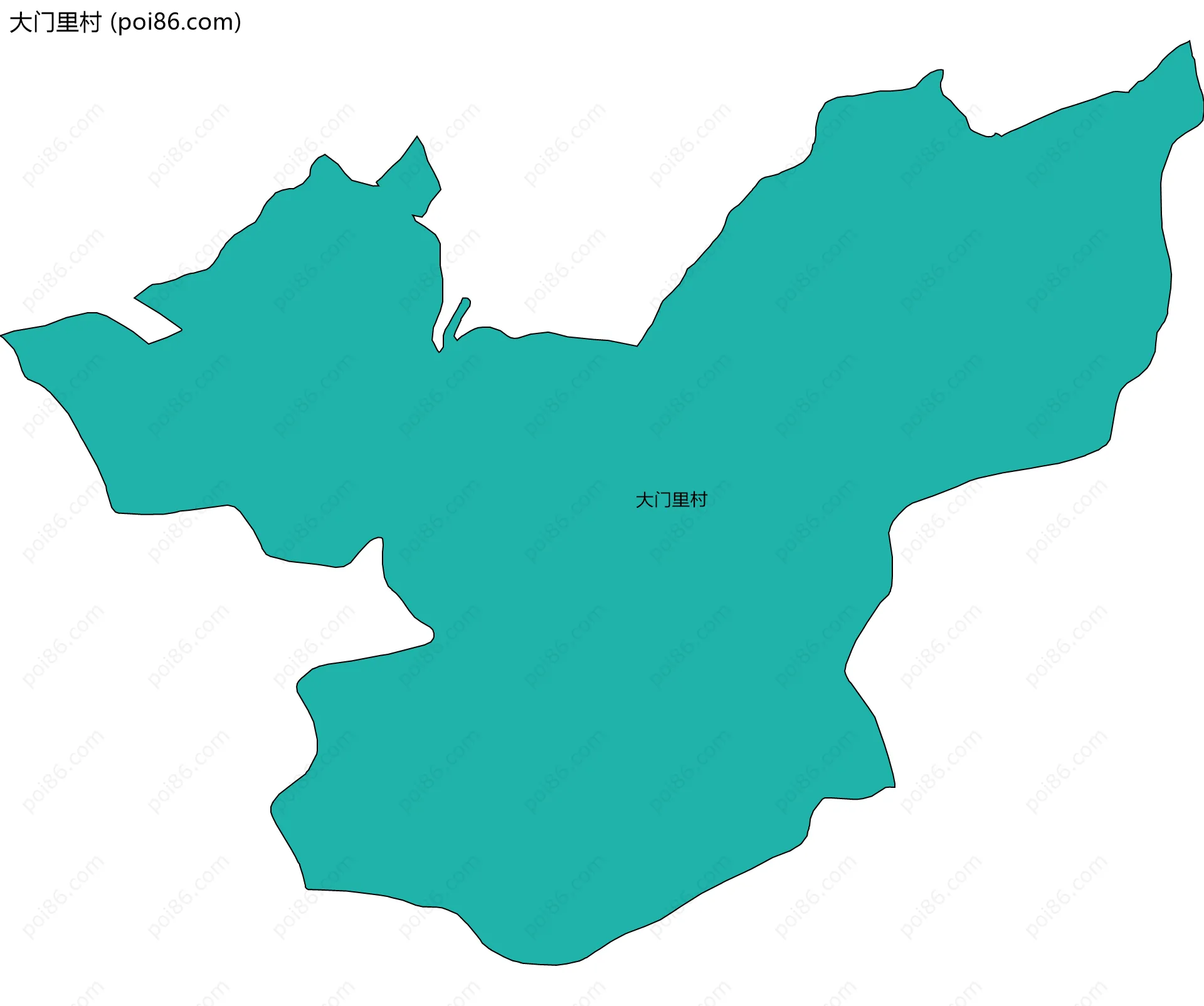 大门里村边界地图