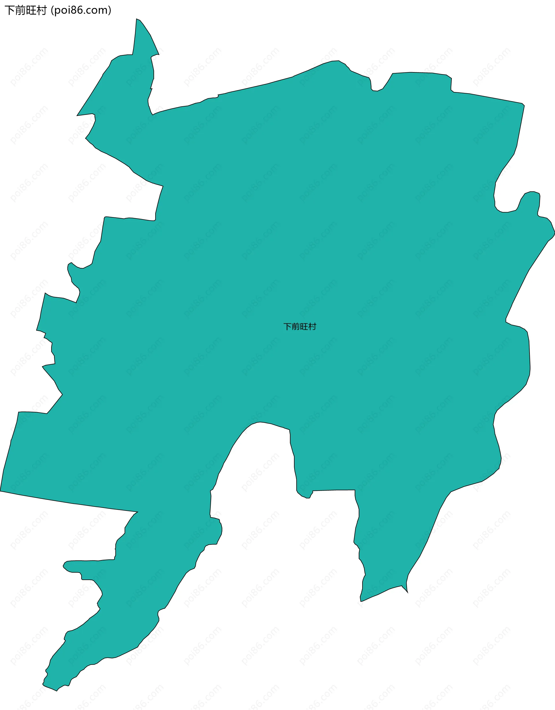 下前旺村边界地图