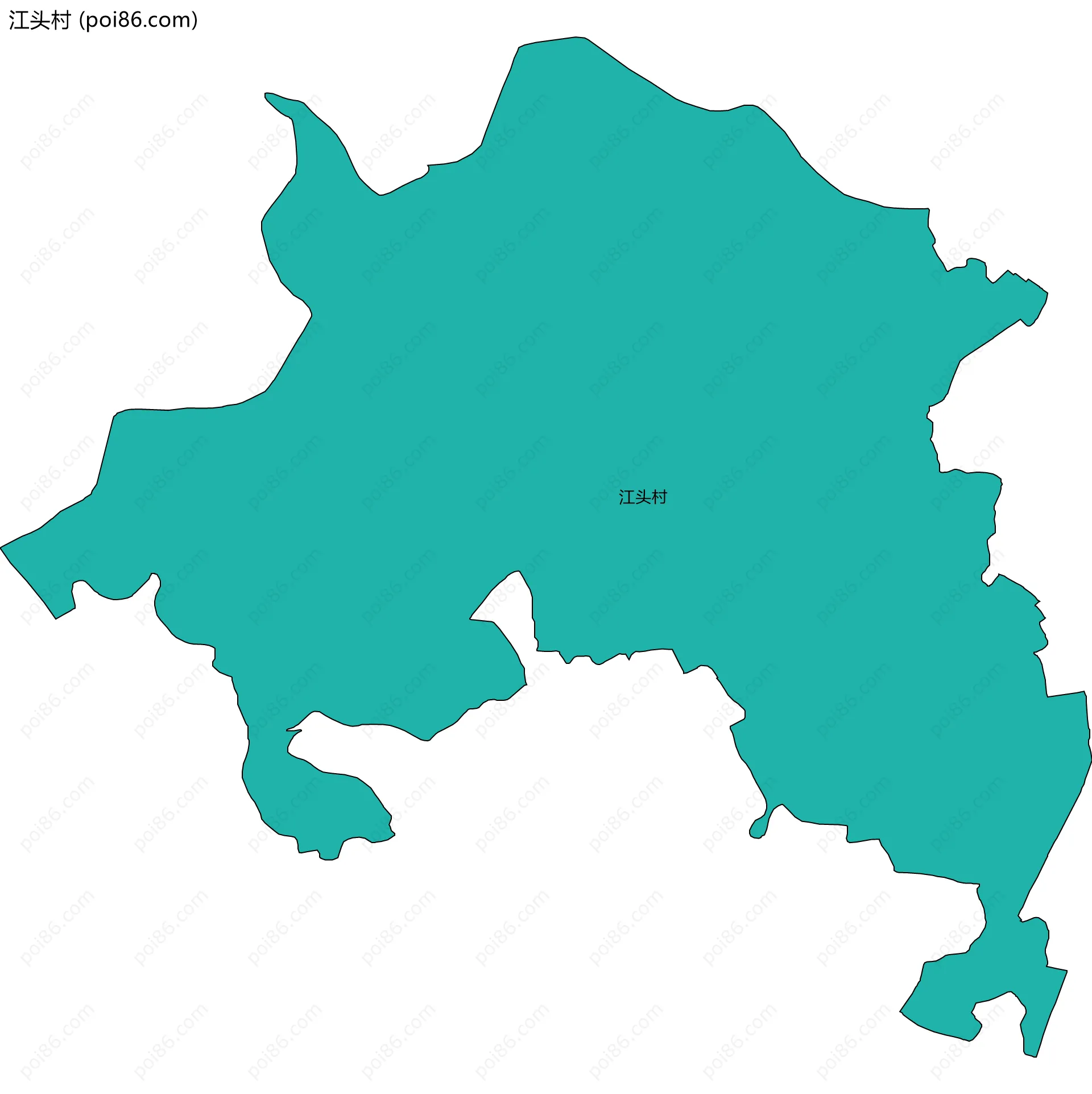 江头村边界地图