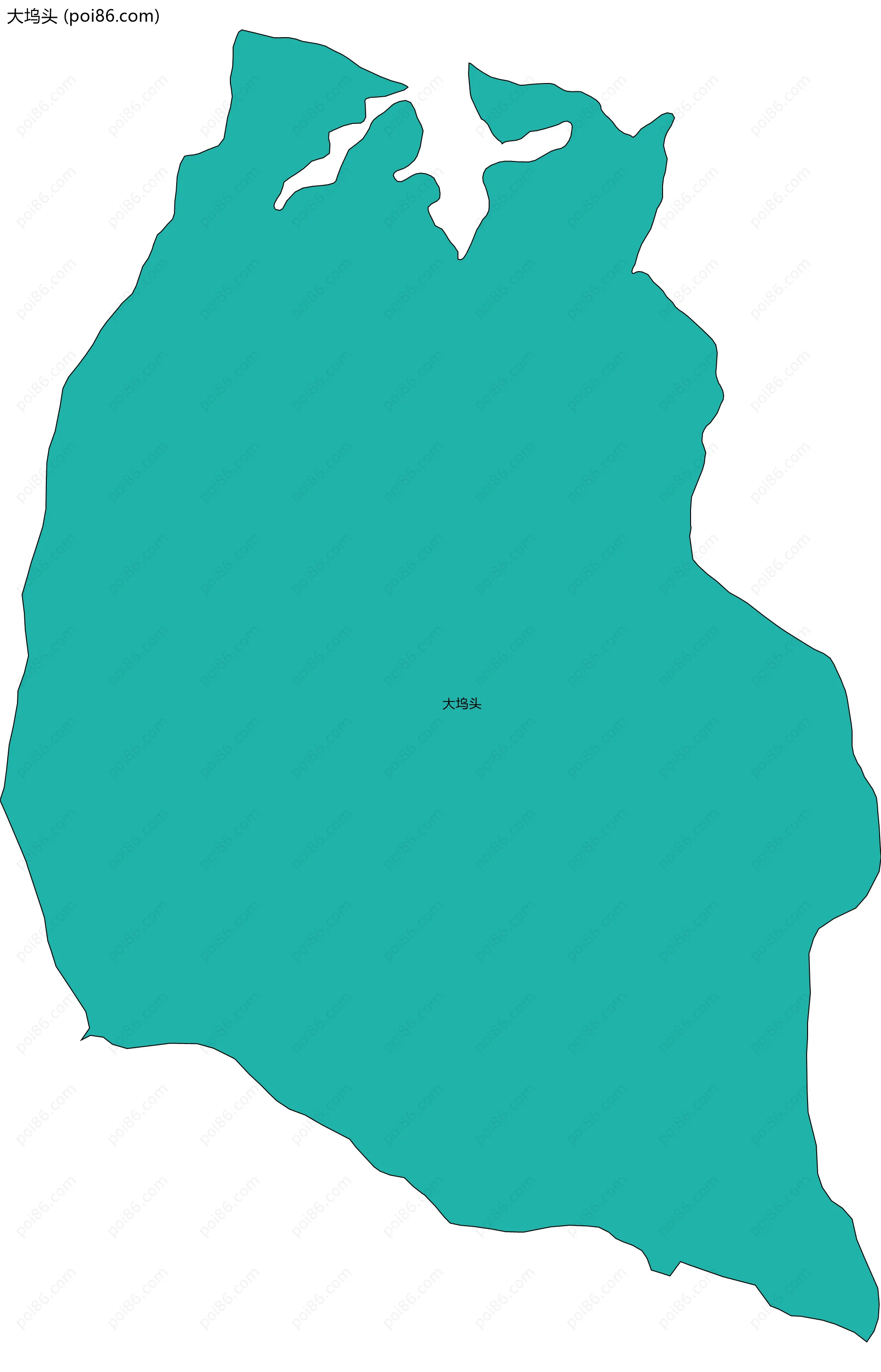 大坞头边界地图