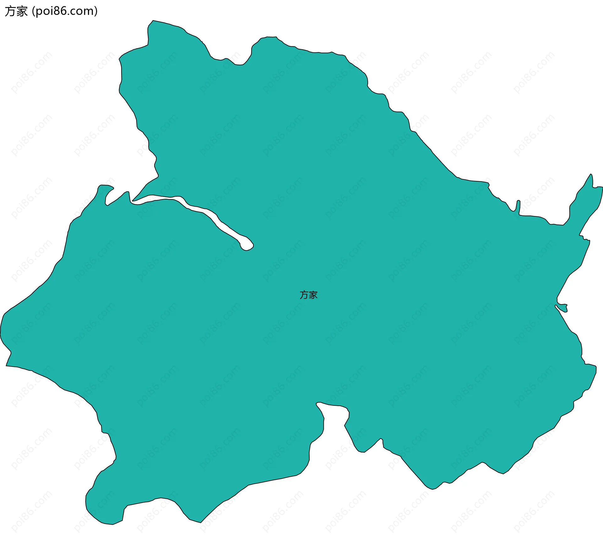 方家边界地图