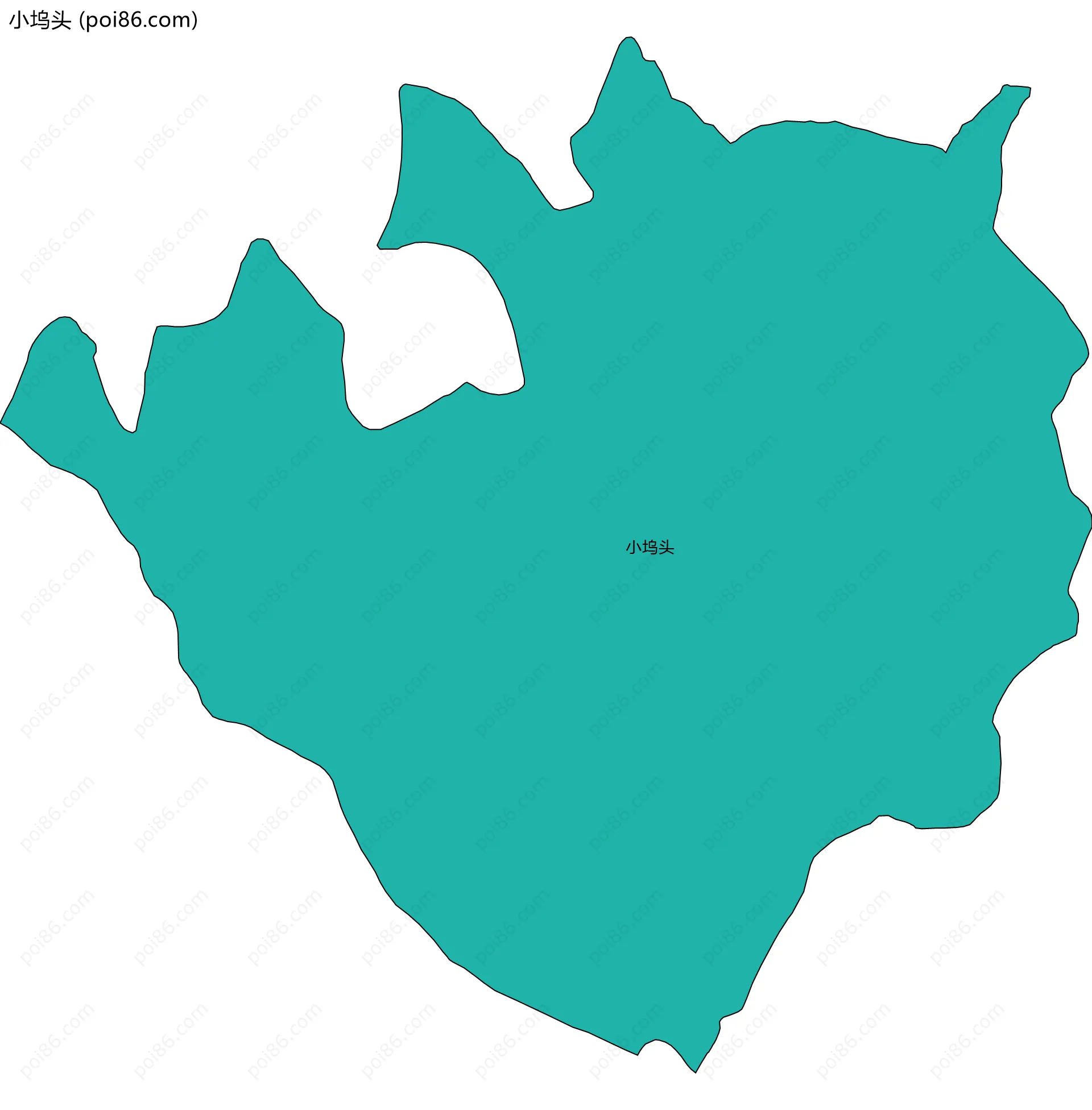 小坞头边界地图