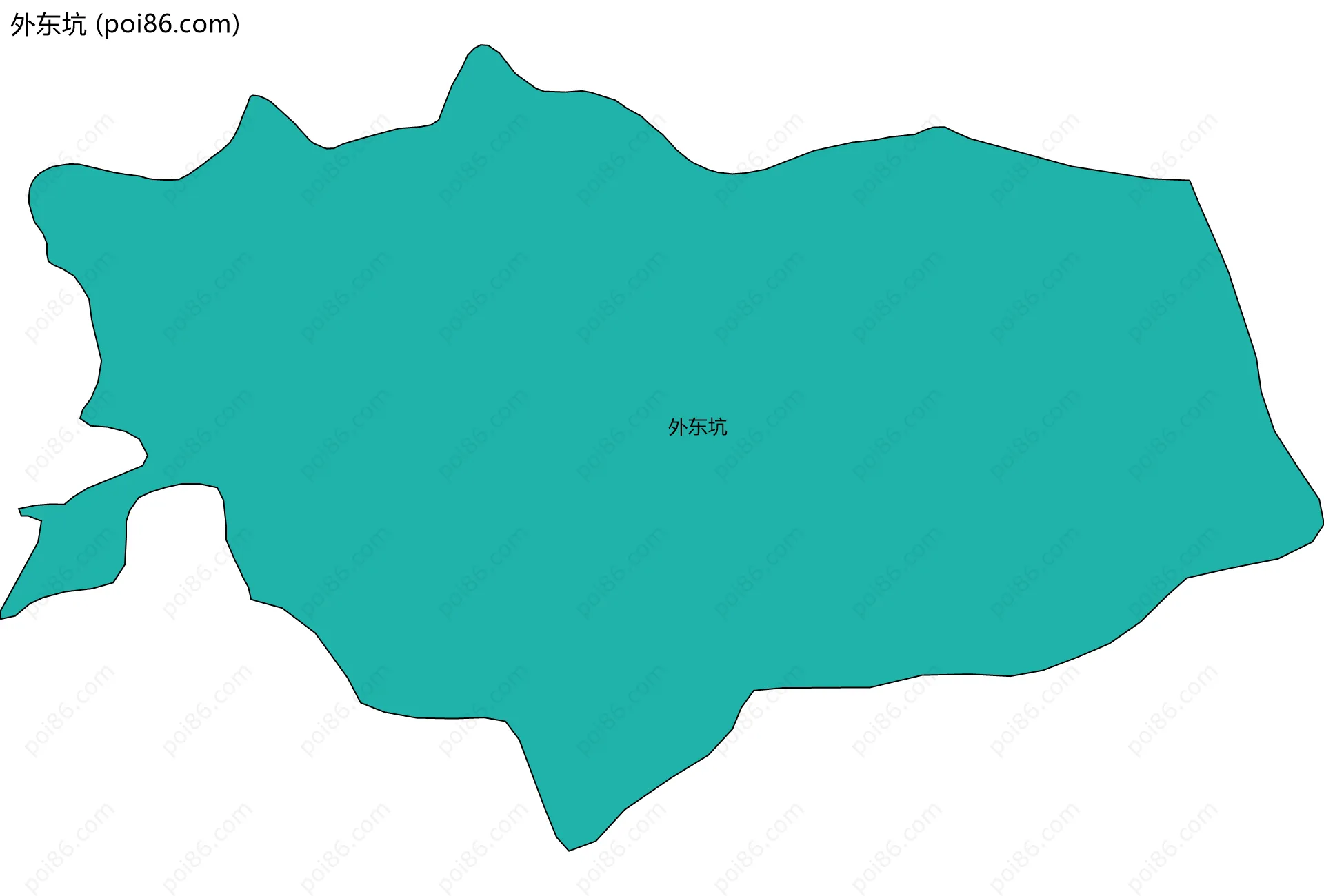 外东坑边界地图