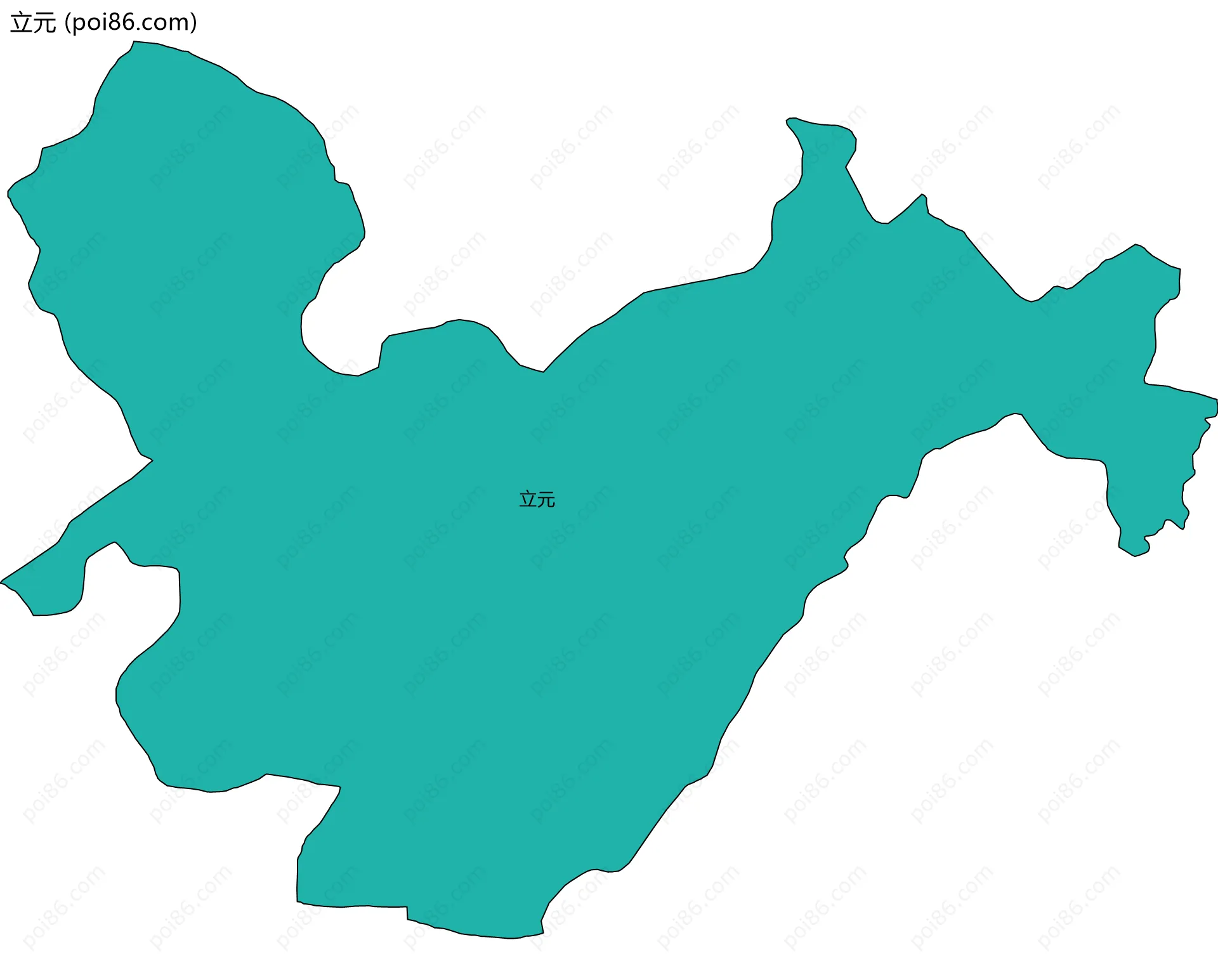 立元边界地图