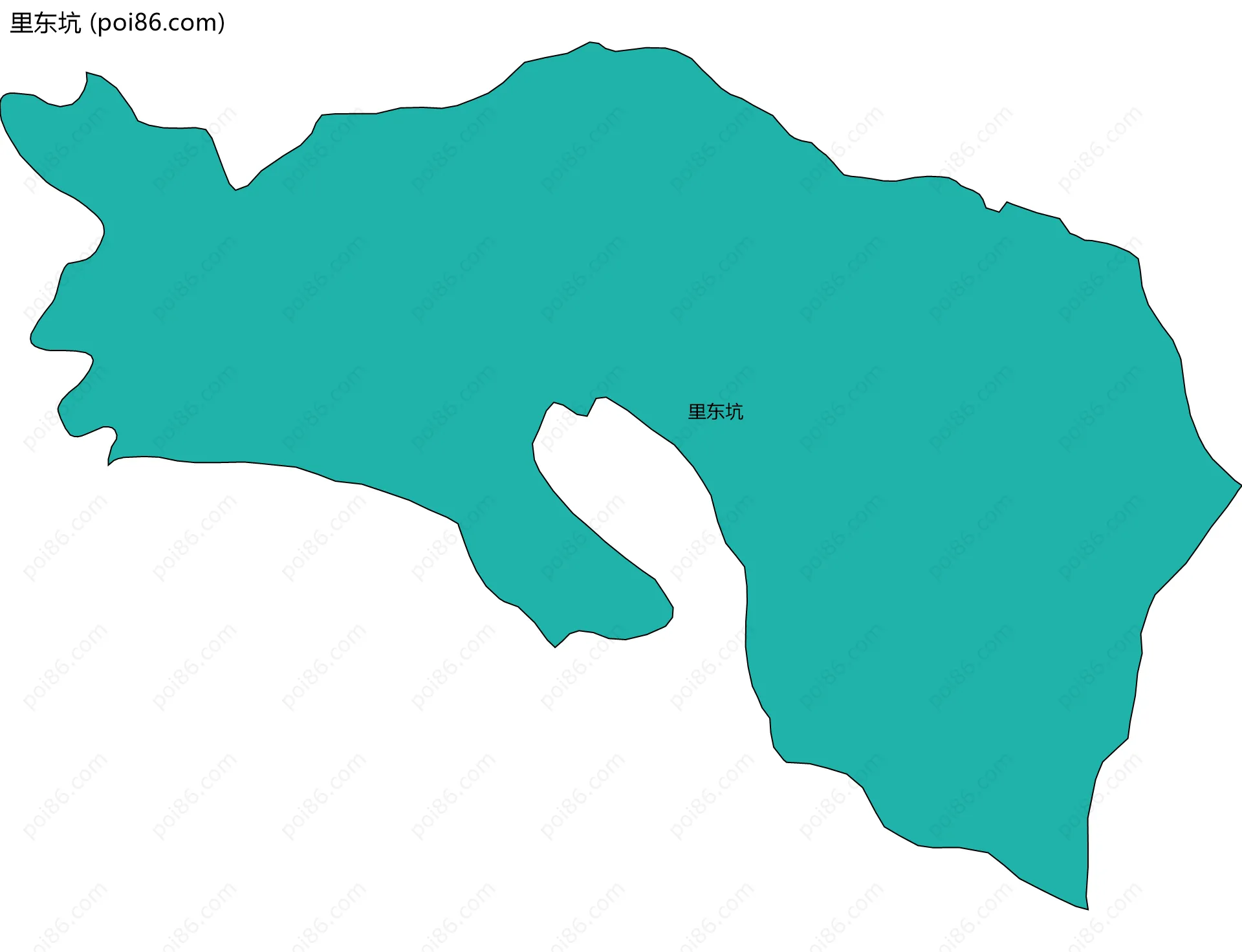 里东坑边界地图