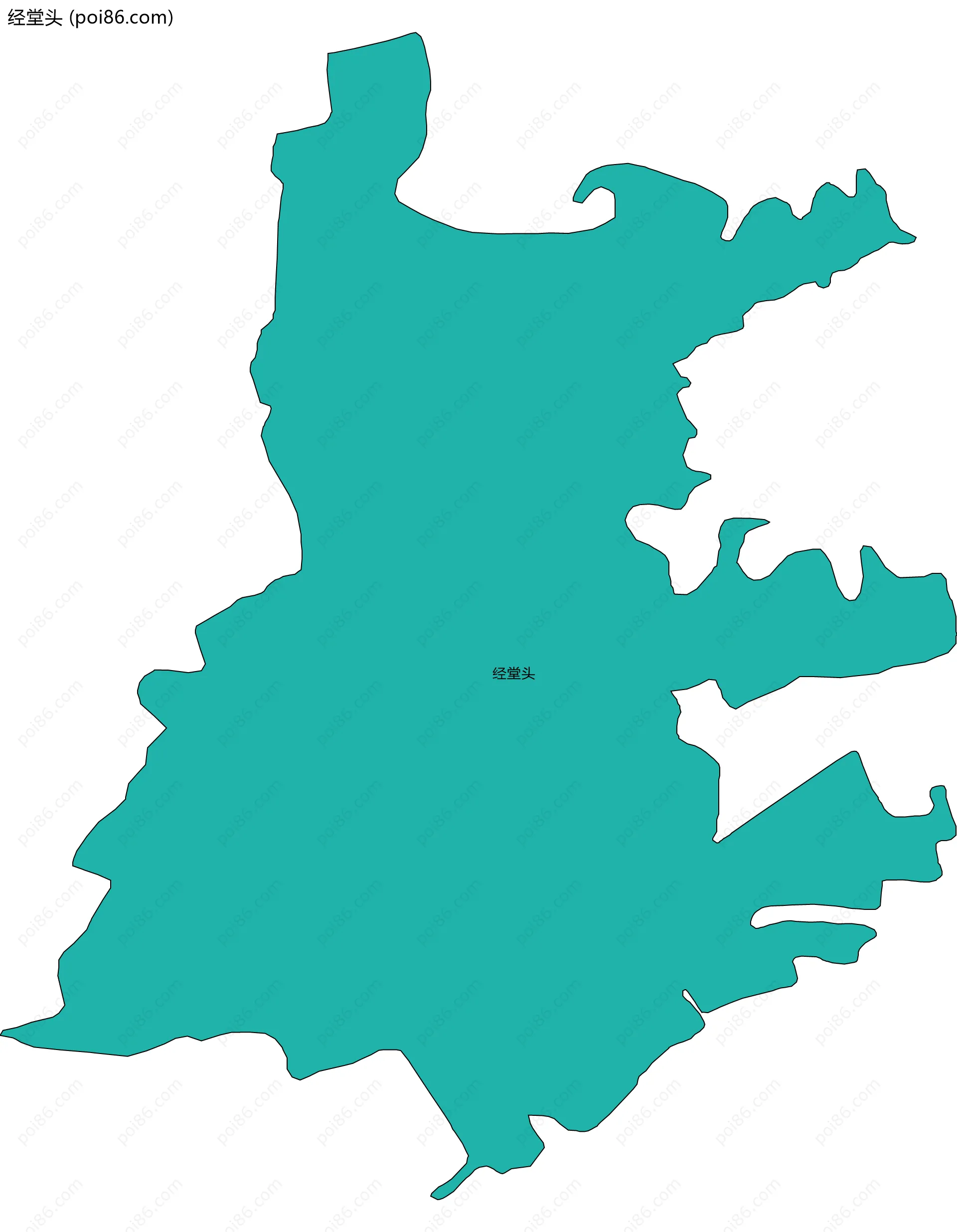 经堂头边界地图