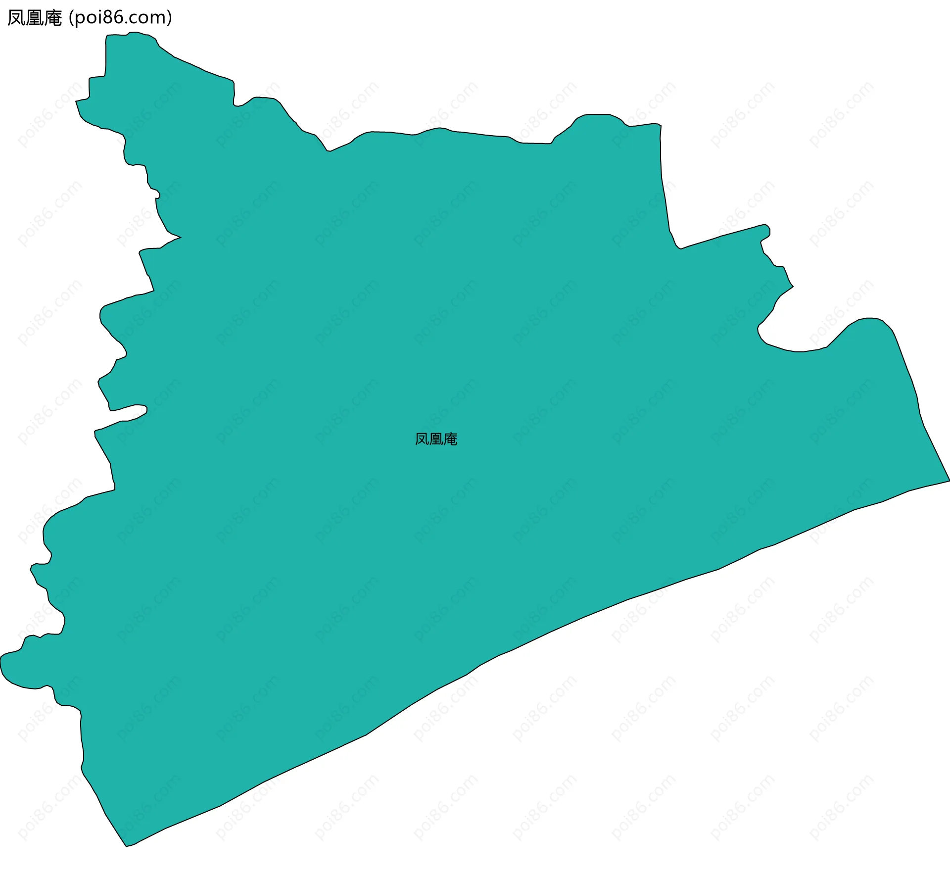 凤凰庵边界地图
