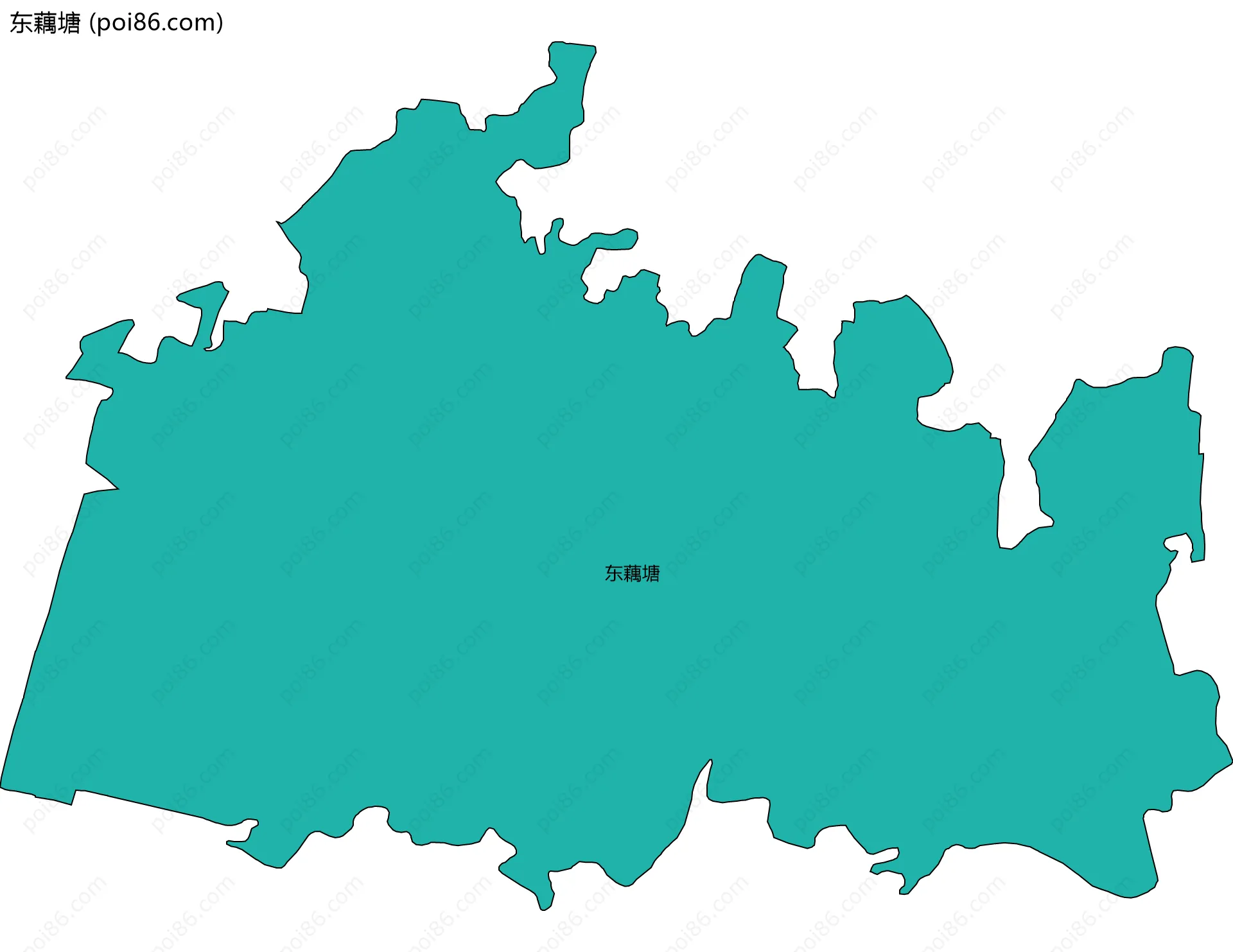 东藕塘边界地图