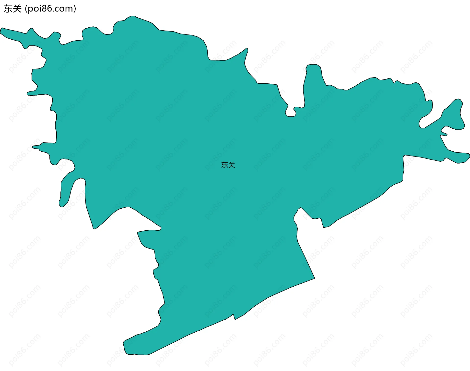东关边界地图