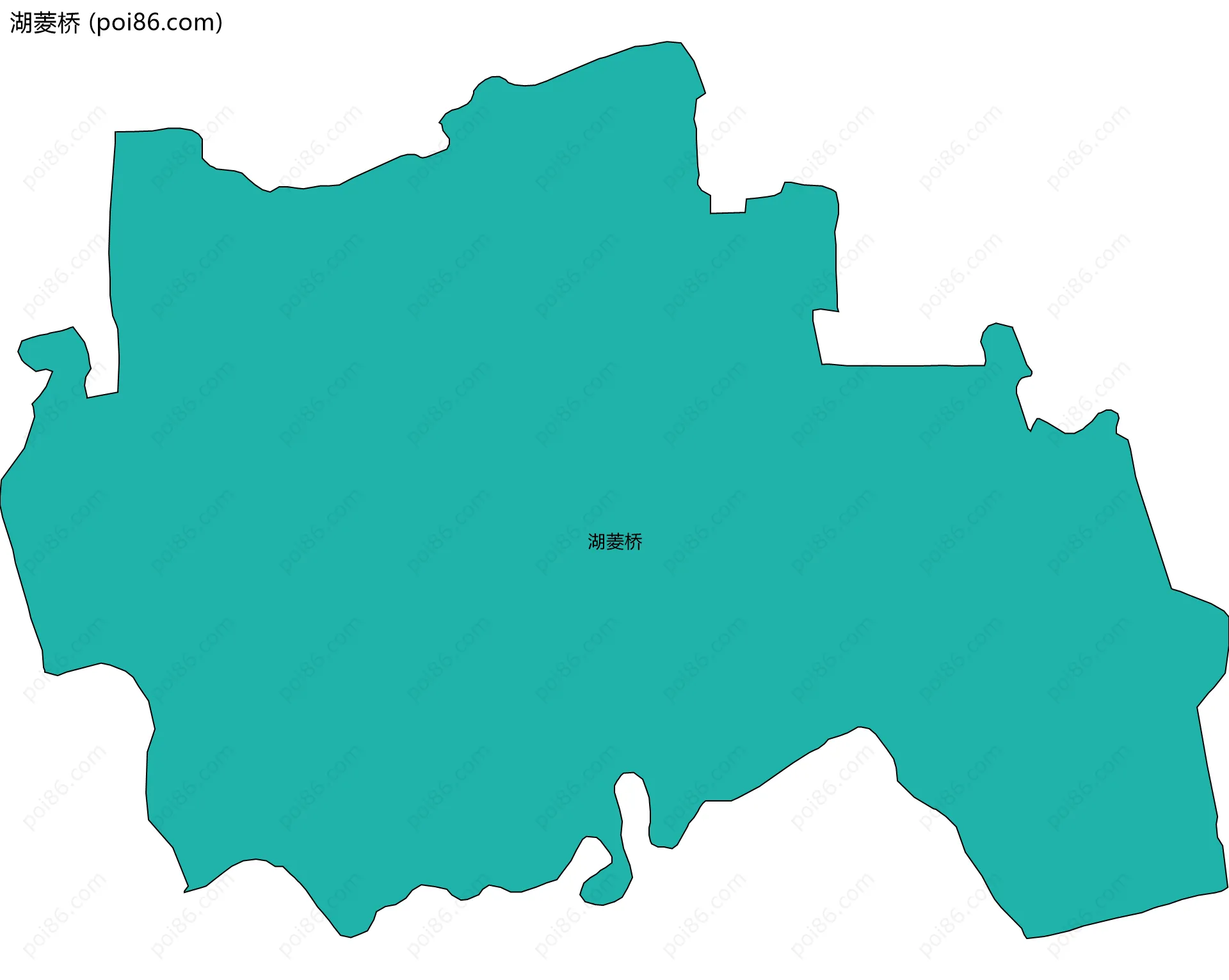 湖菱桥边界地图