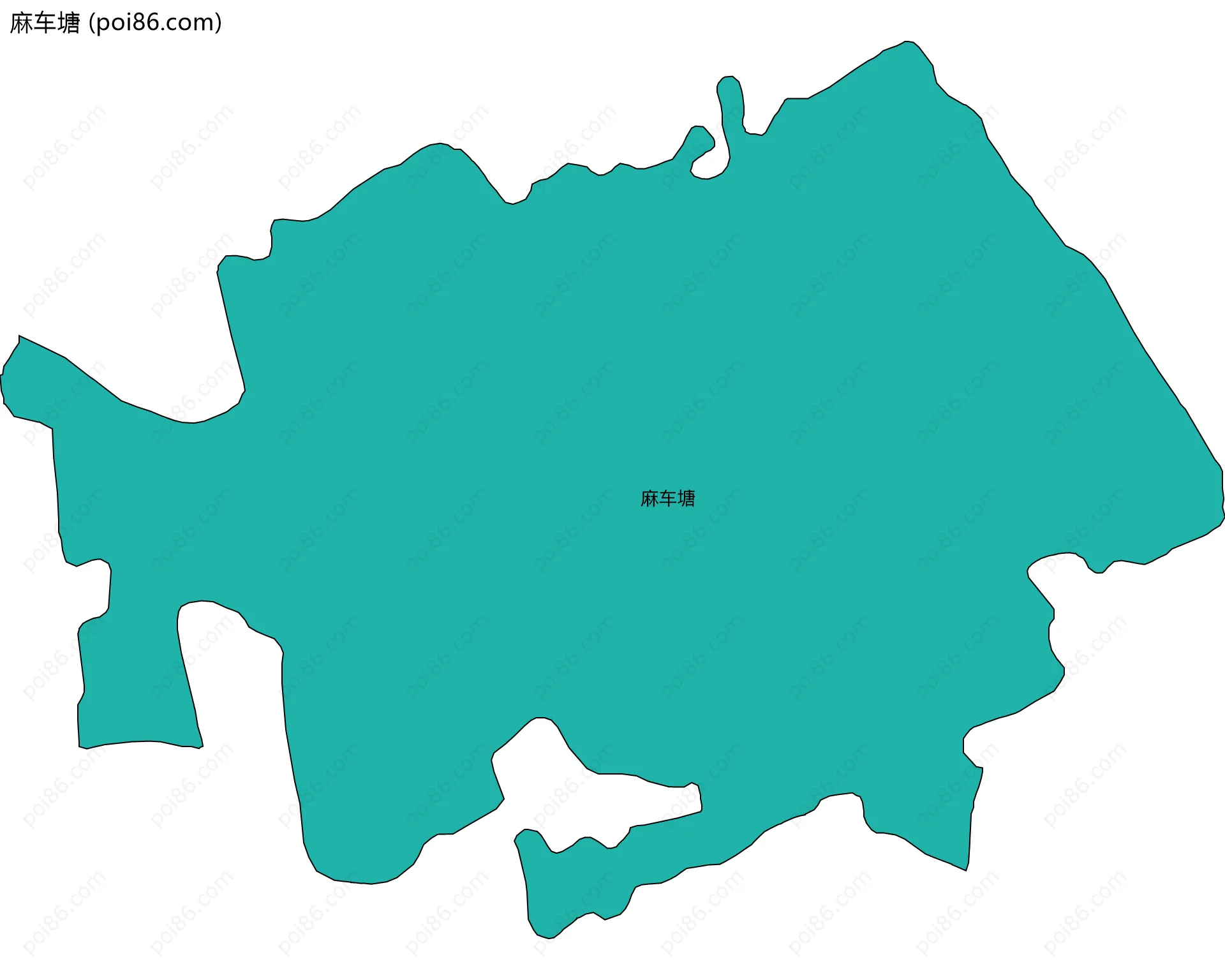 麻车塘边界地图