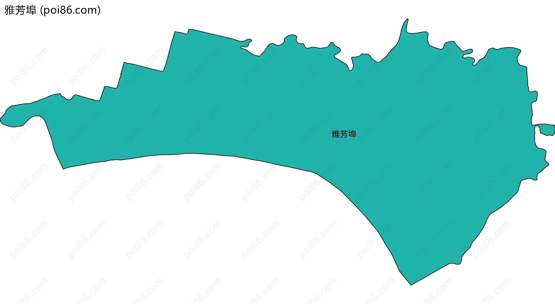 雅芳埠边界地图