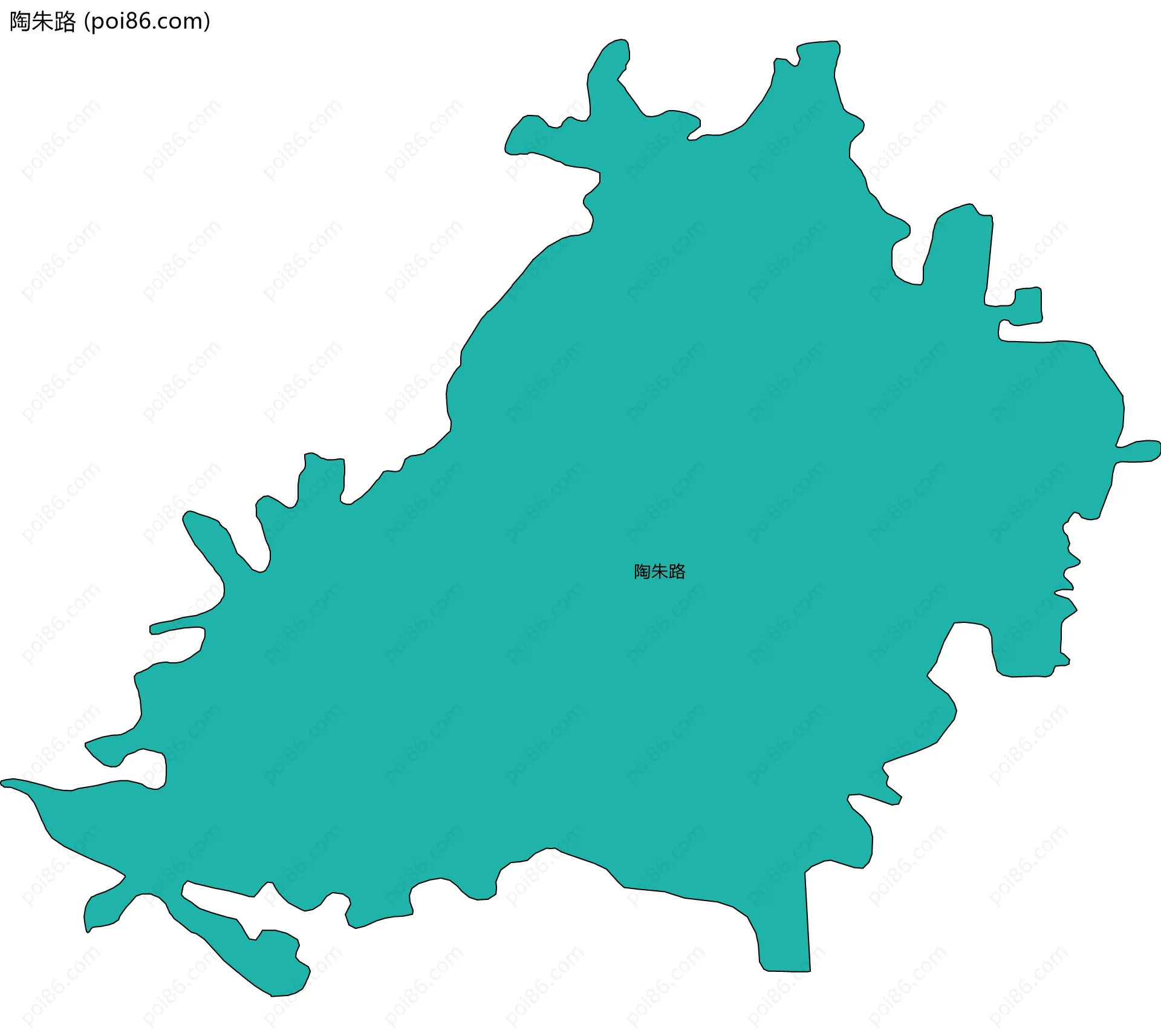 陶朱路边界地图