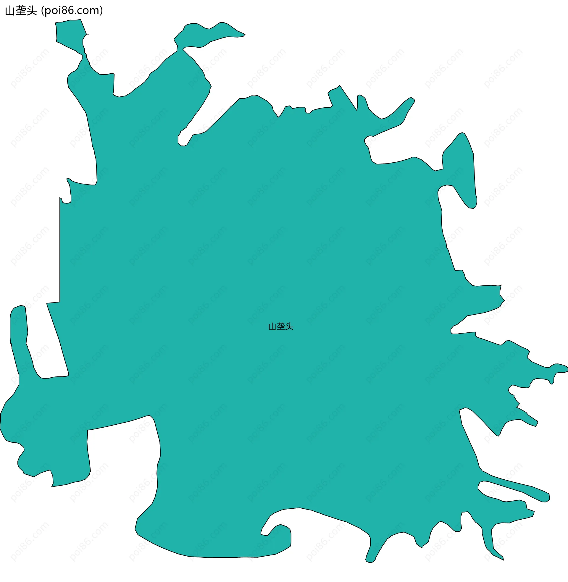 山垄头边界地图