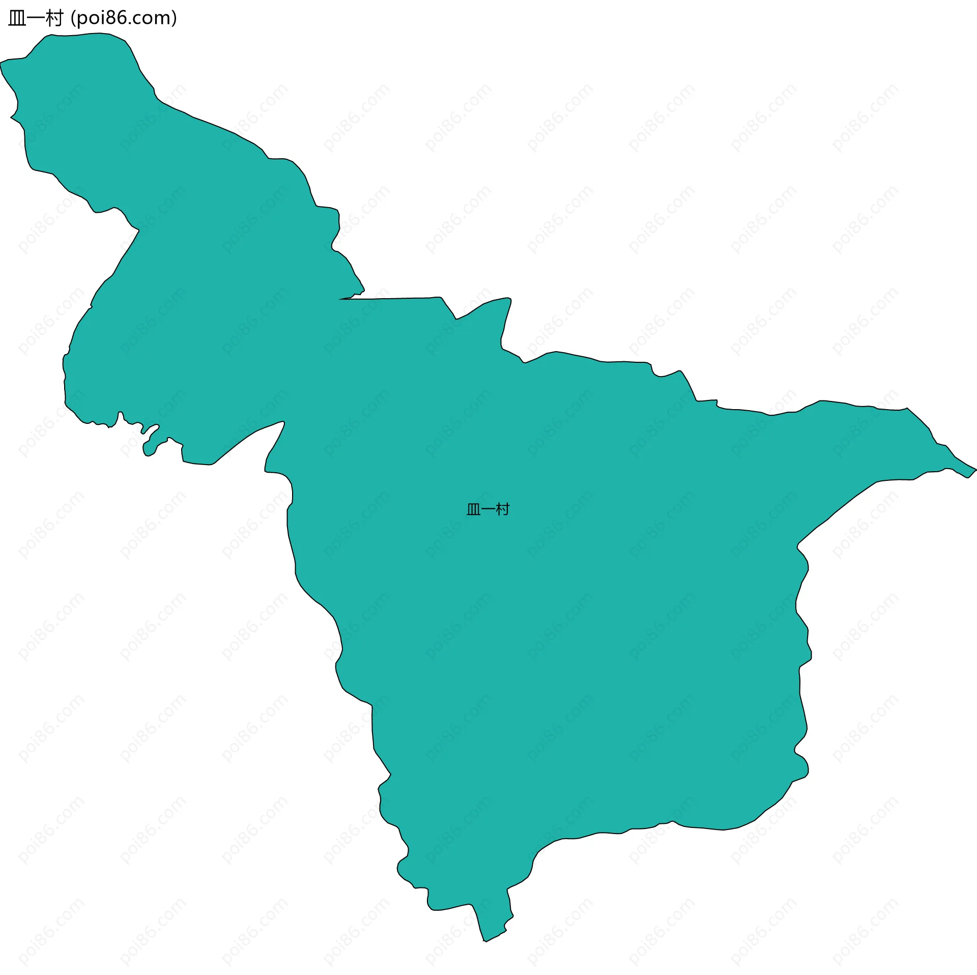 皿一村边界地图