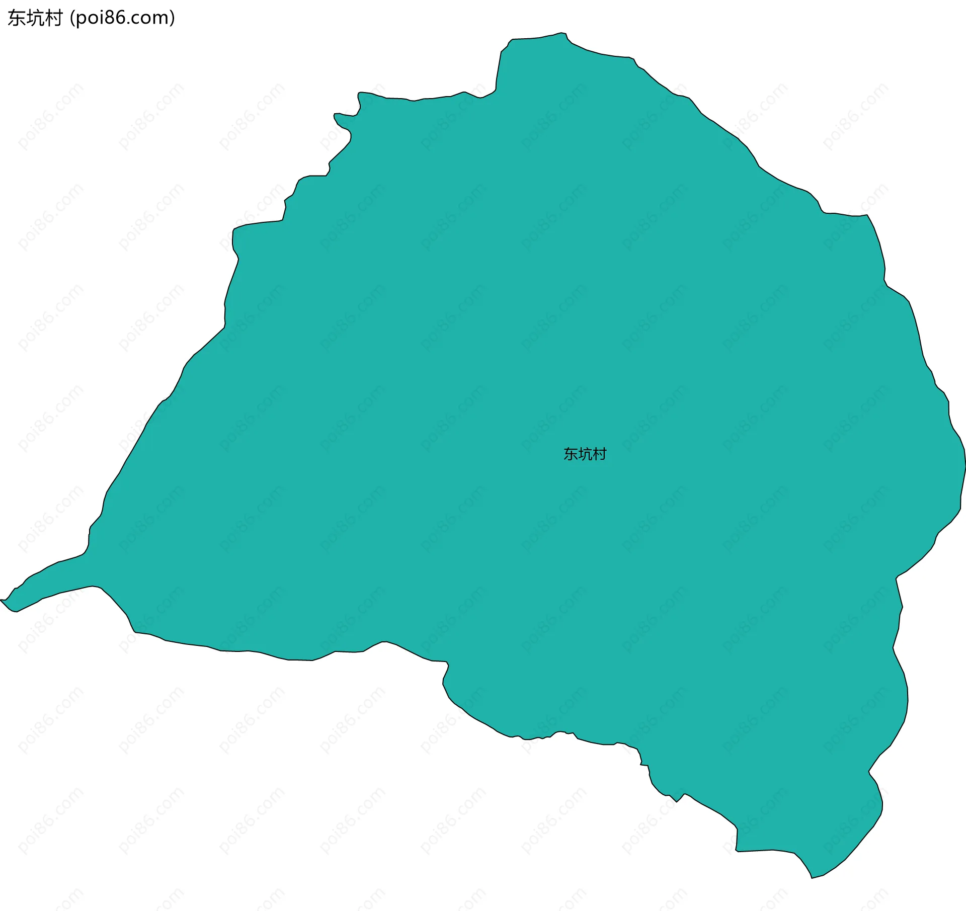 东坑村边界地图