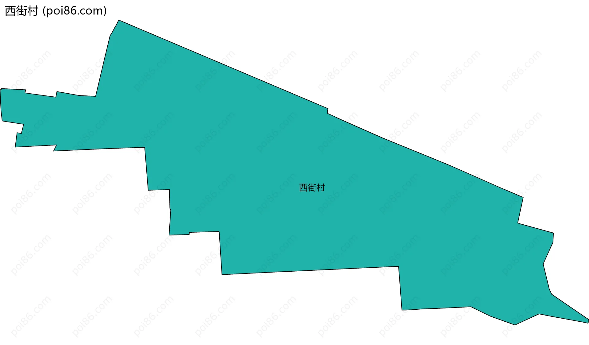 西街村边界地图
