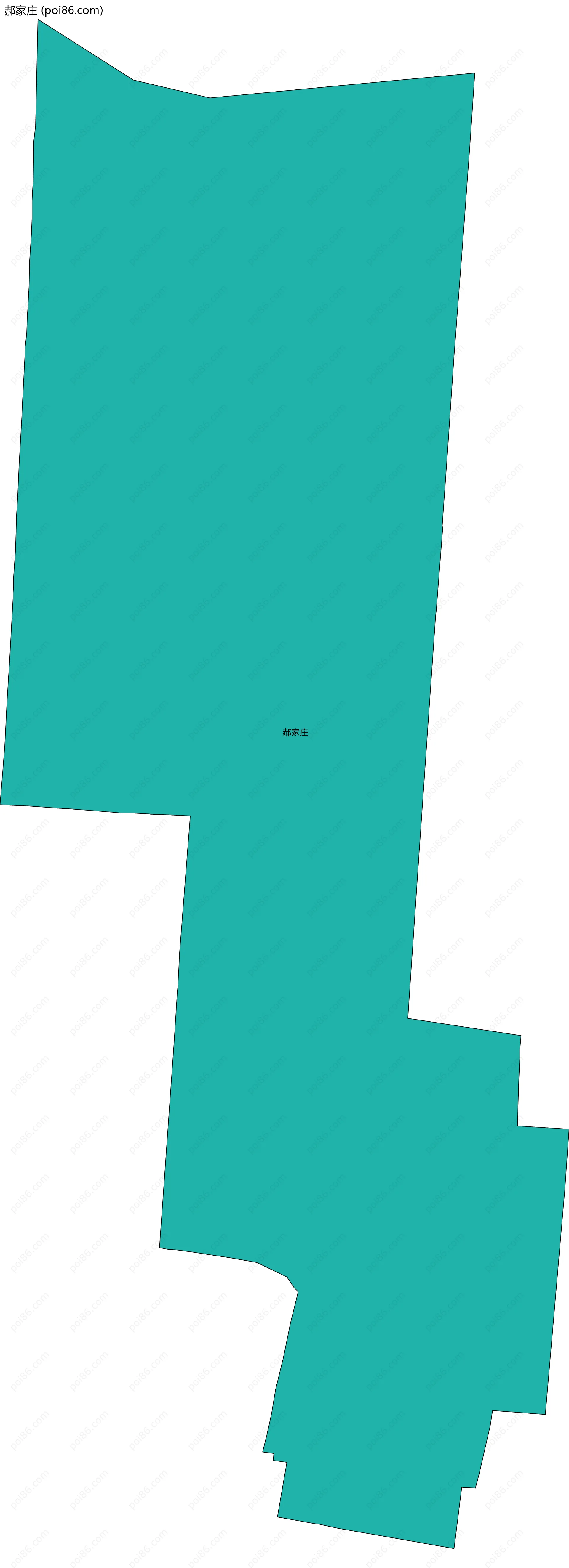 郝家庄边界地图