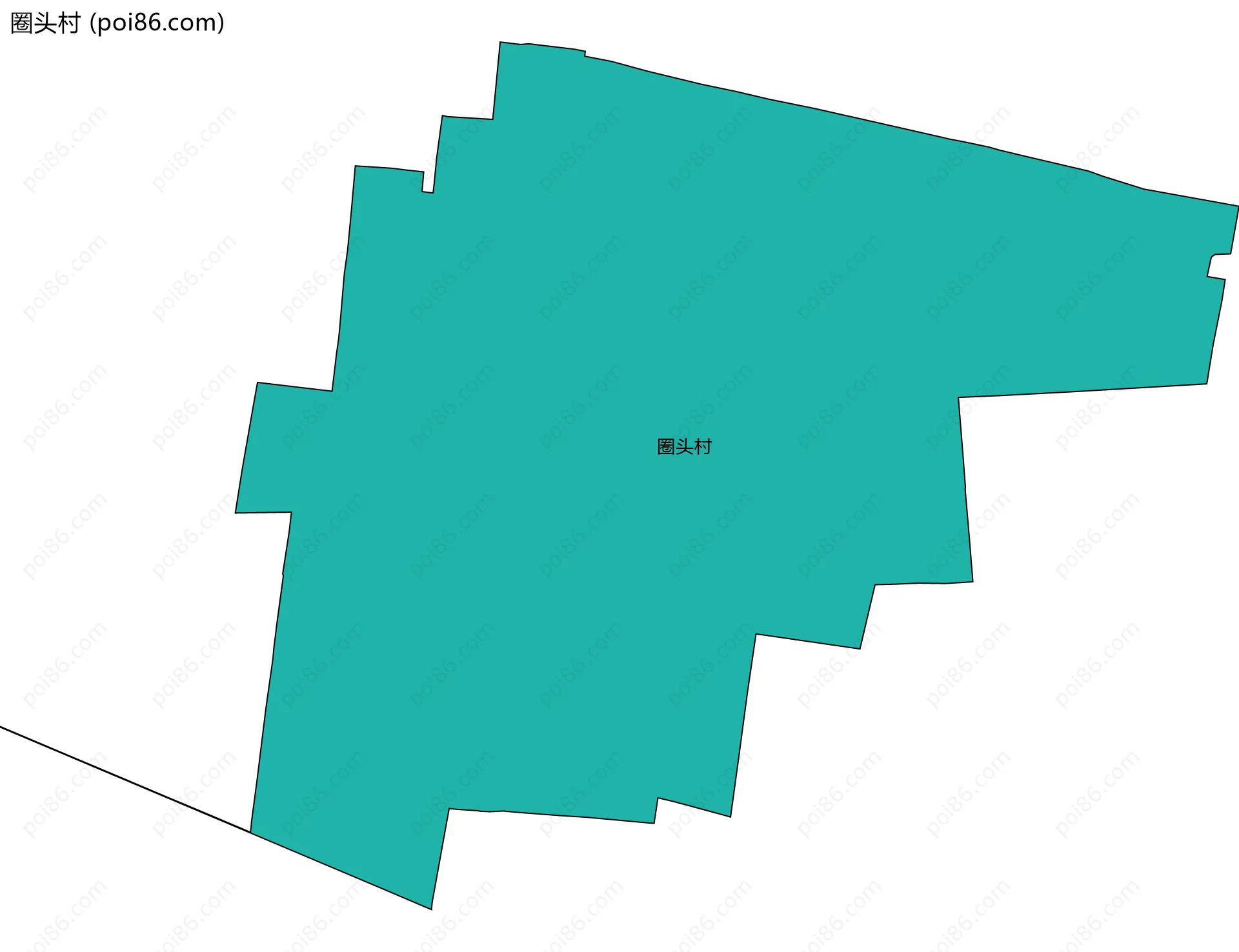 圈头村边界地图