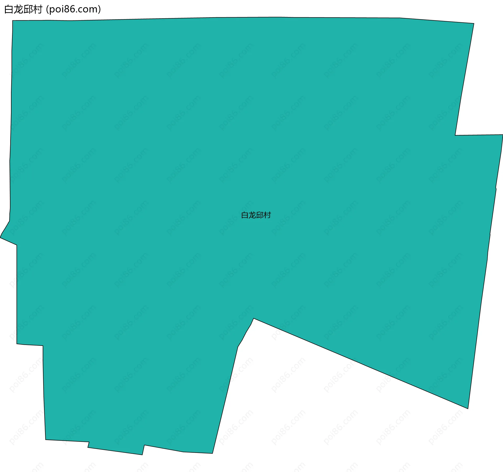白龙邱村边界地图