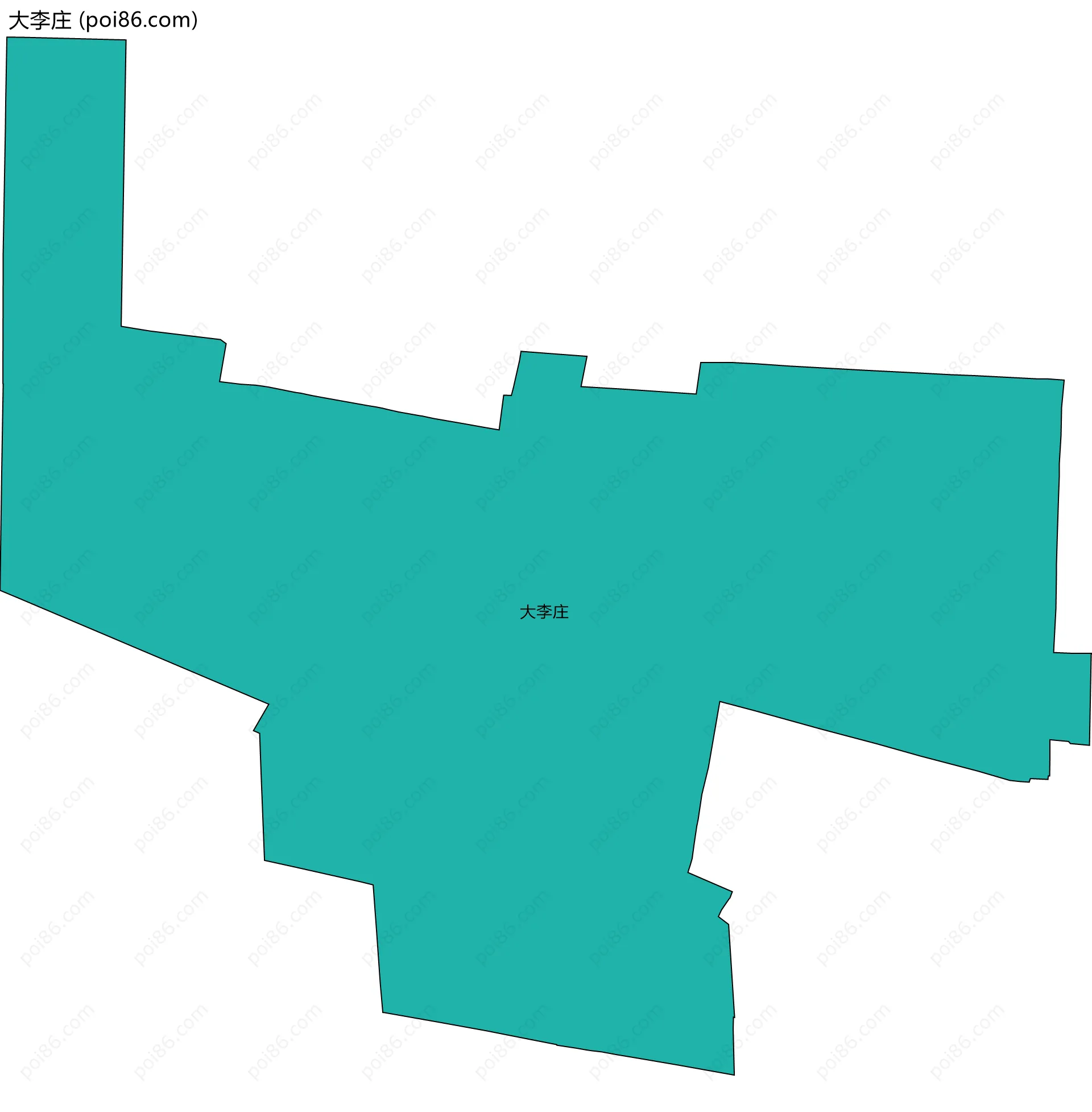 大李庄边界地图