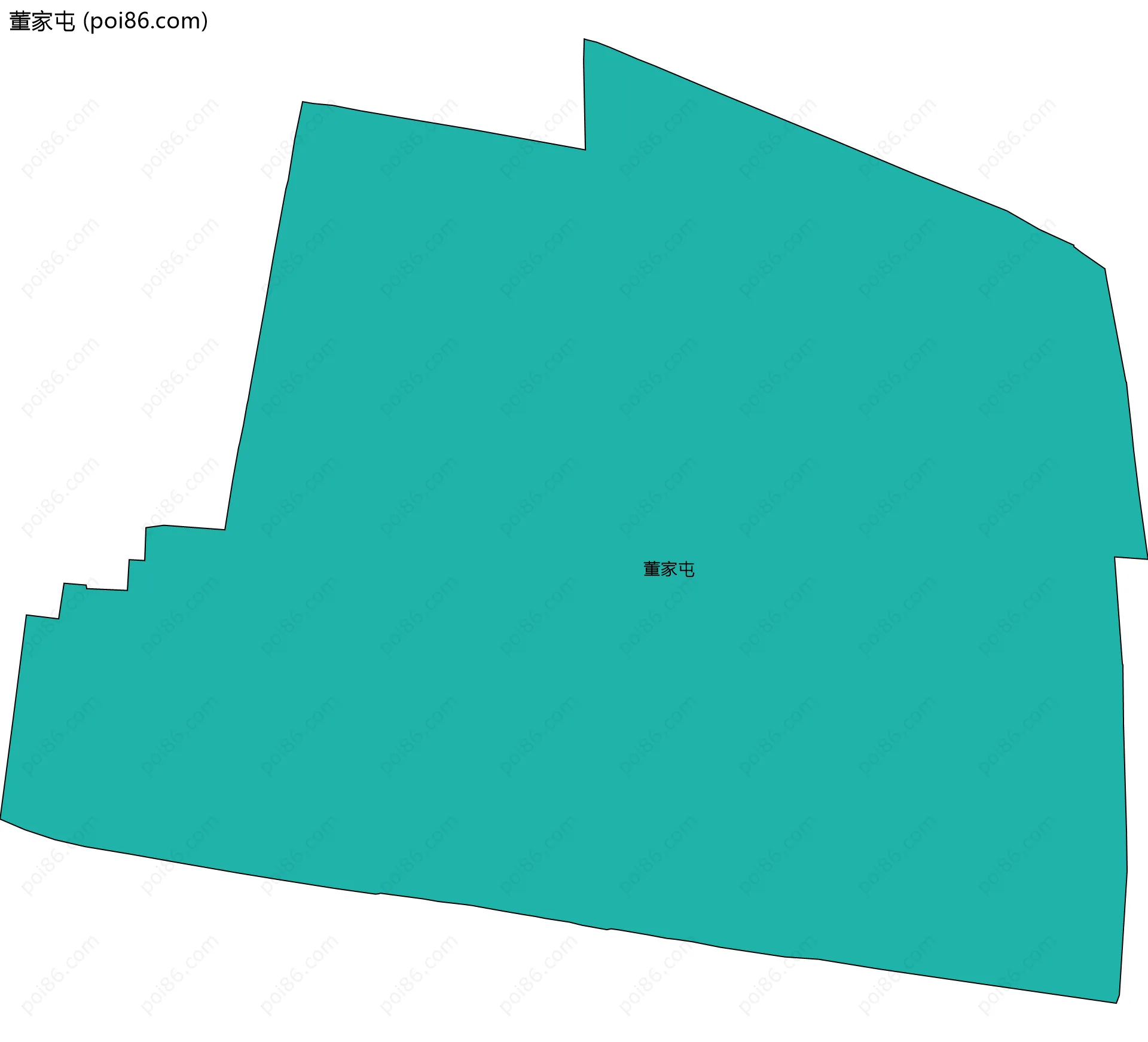 董家屯边界地图