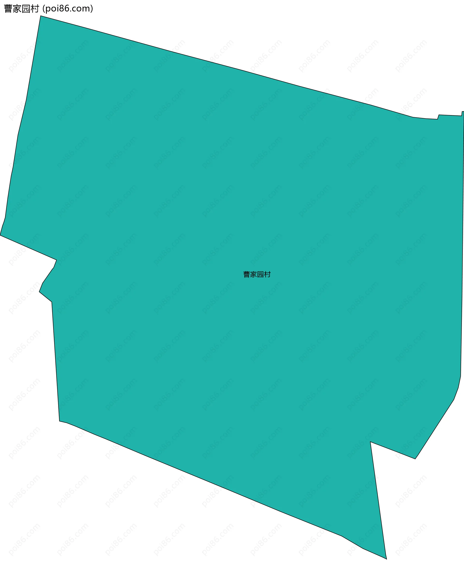 曹家园村边界地图