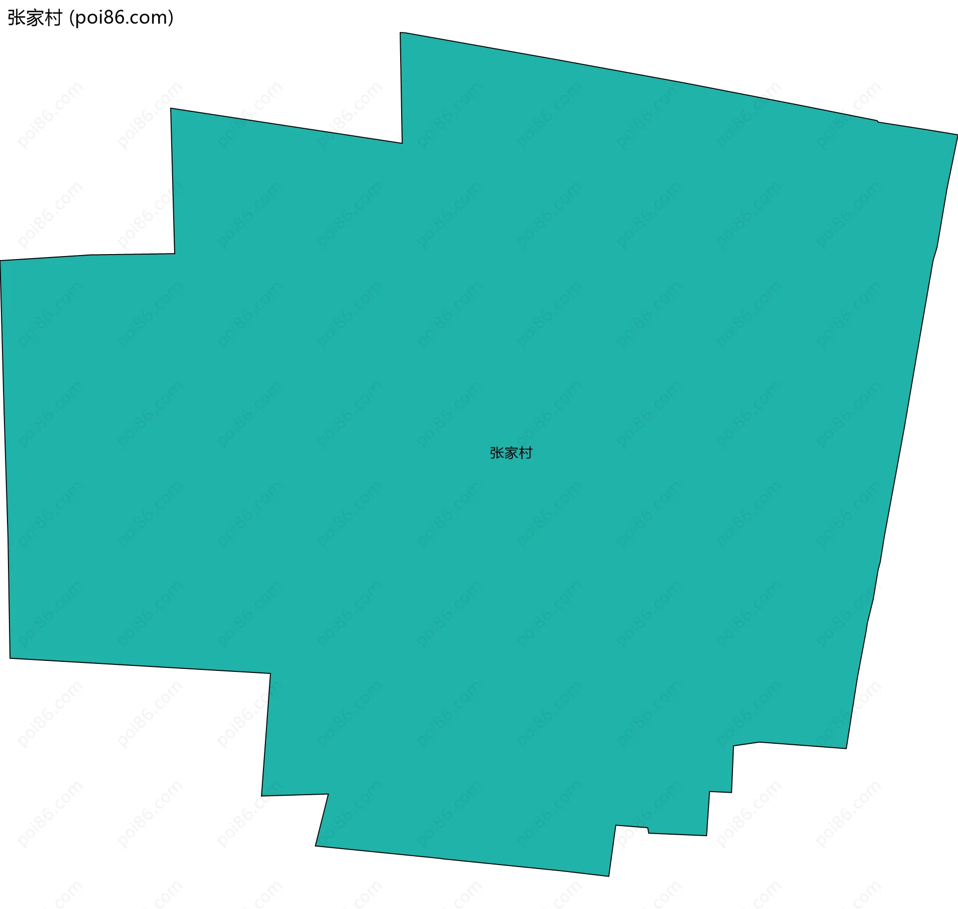 张家村边界地图