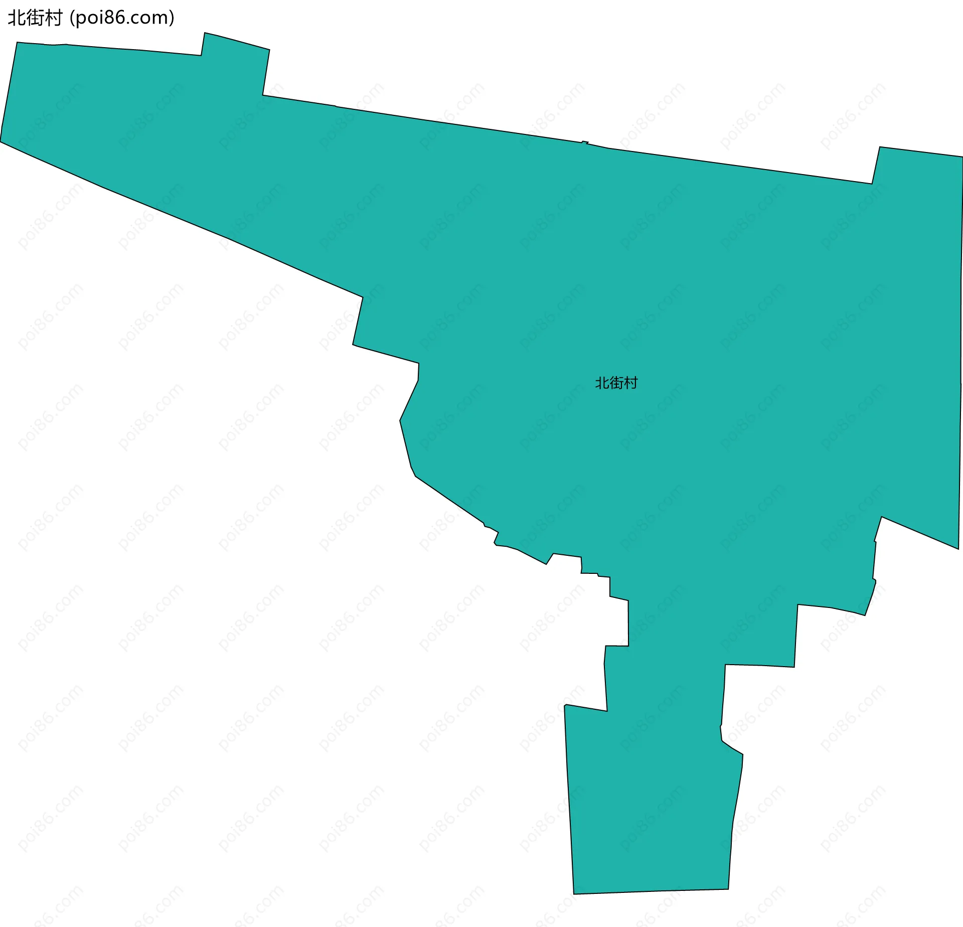 北街村边界地图