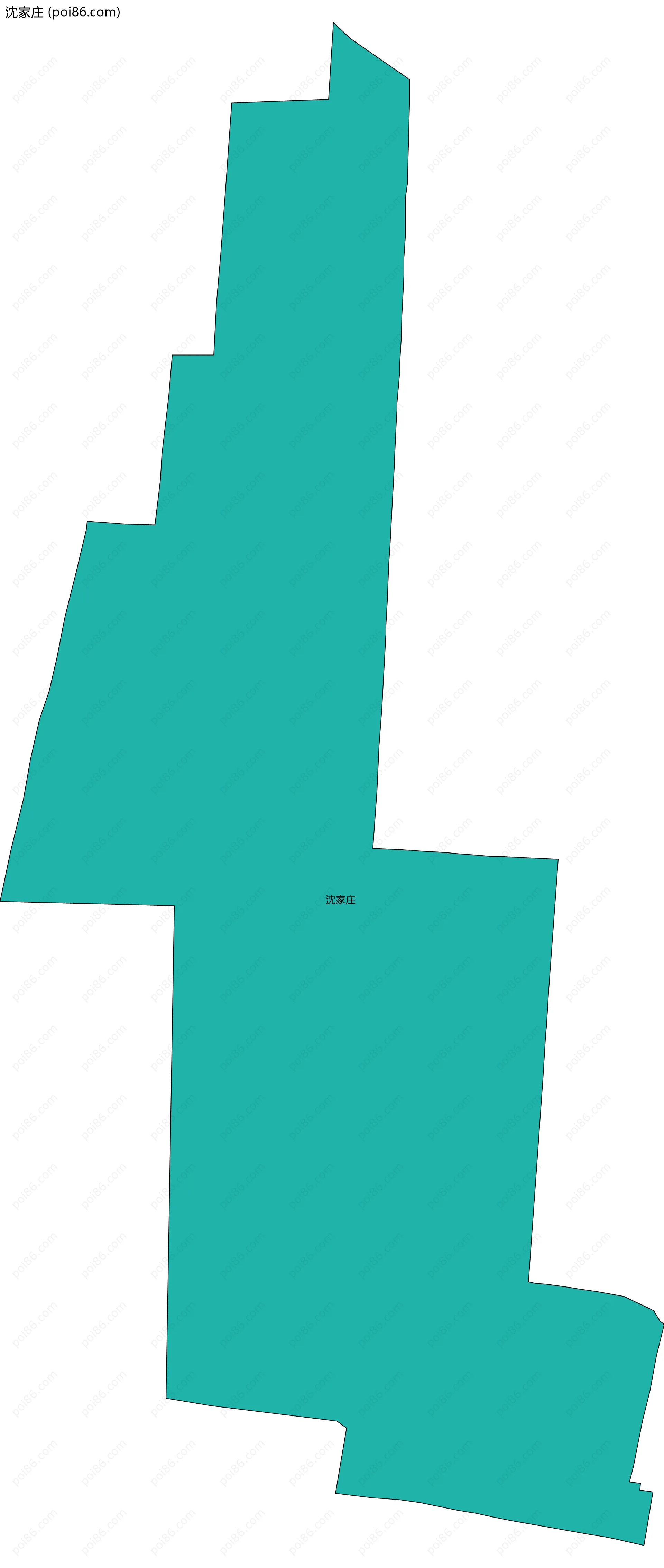 沈家庄边界地图