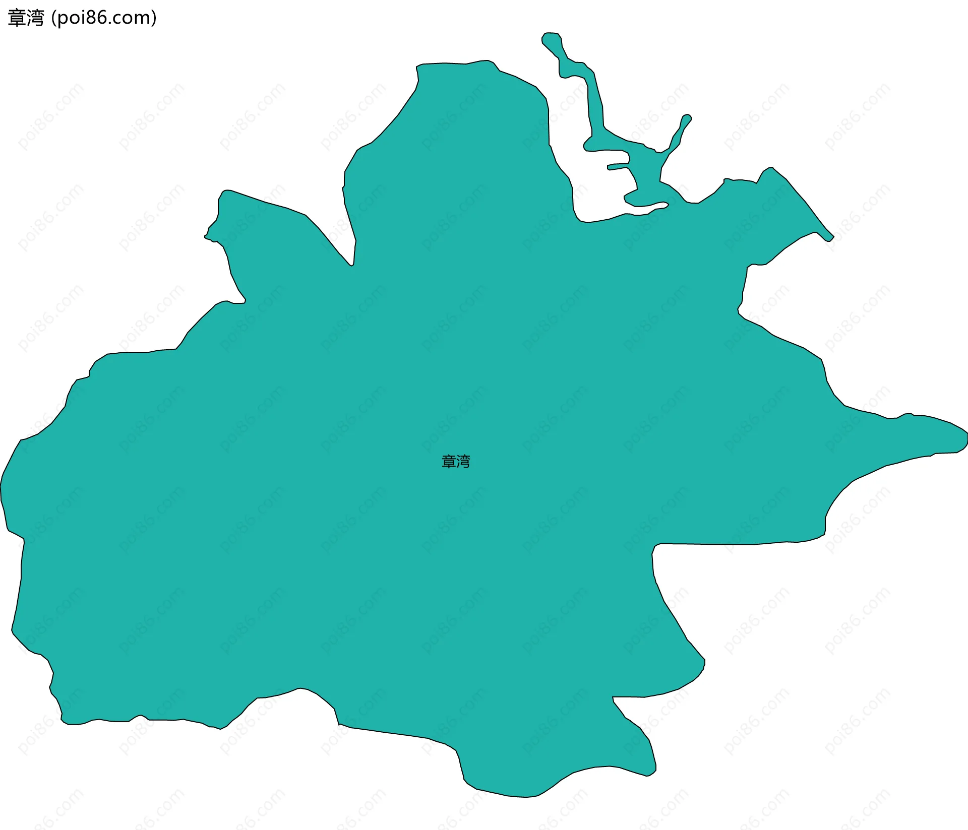 章湾边界地图