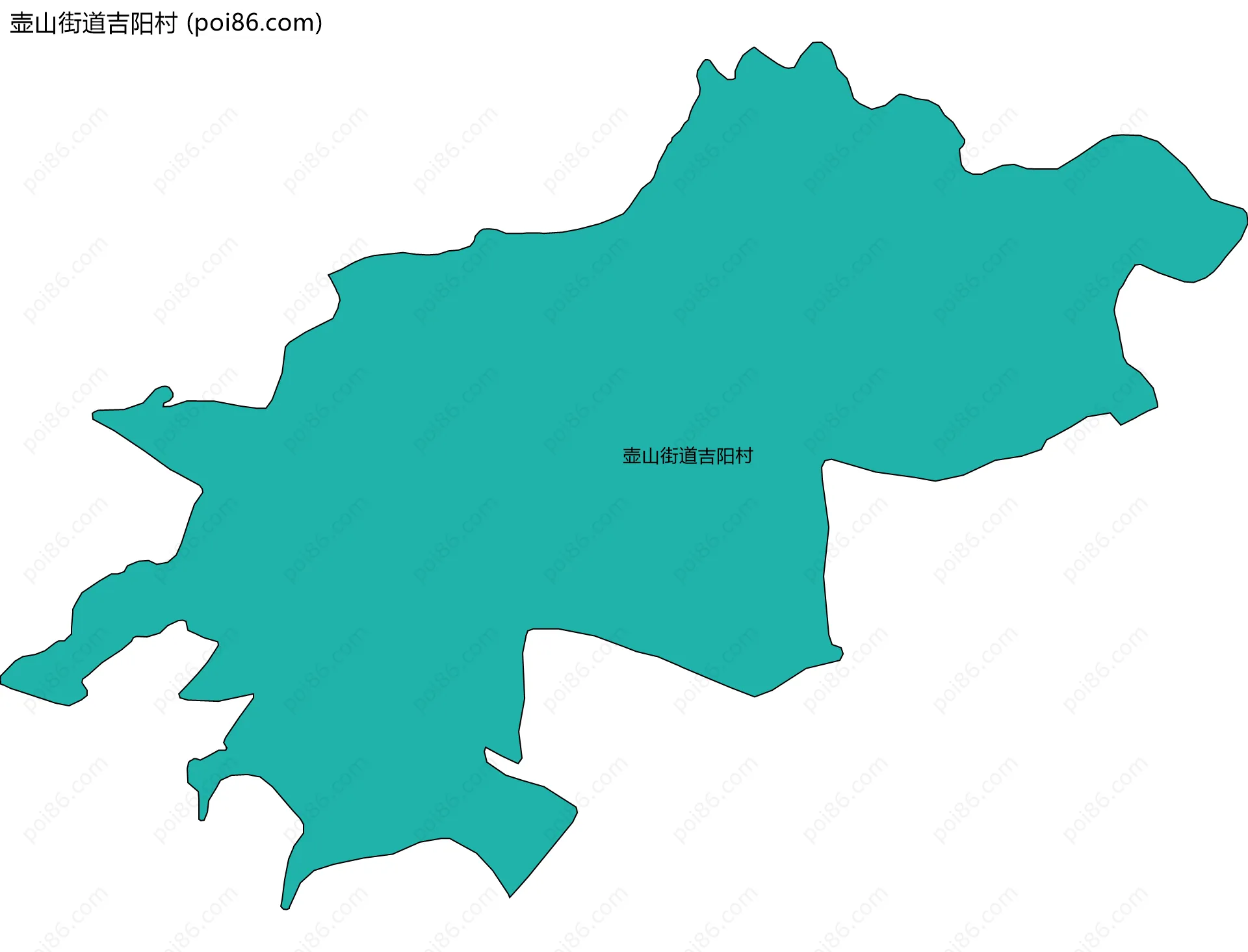 壶山街道吉阳村边界地图